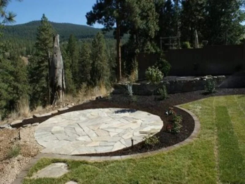 seating area with flagstone nanaimo