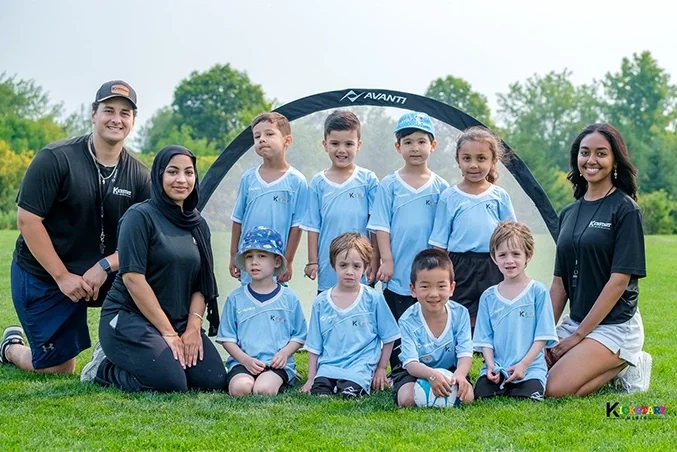 Kids soccer class