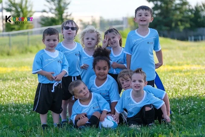Kids soccer class