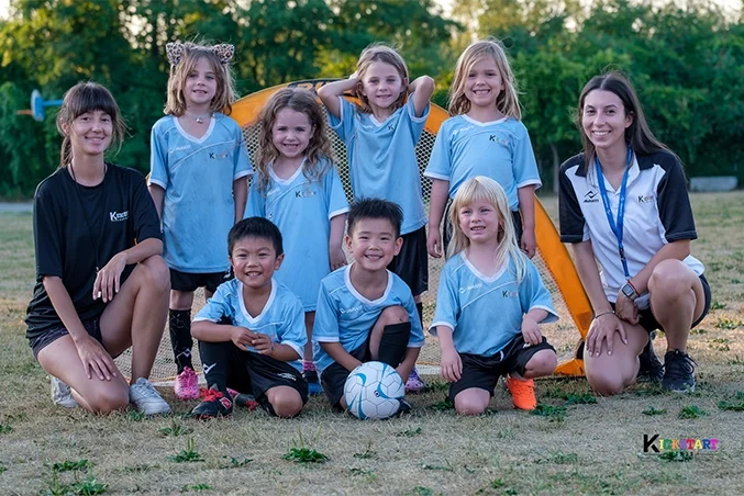 Kids soccer class