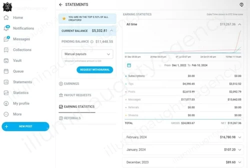 Ashley additional earnings statement screenshot