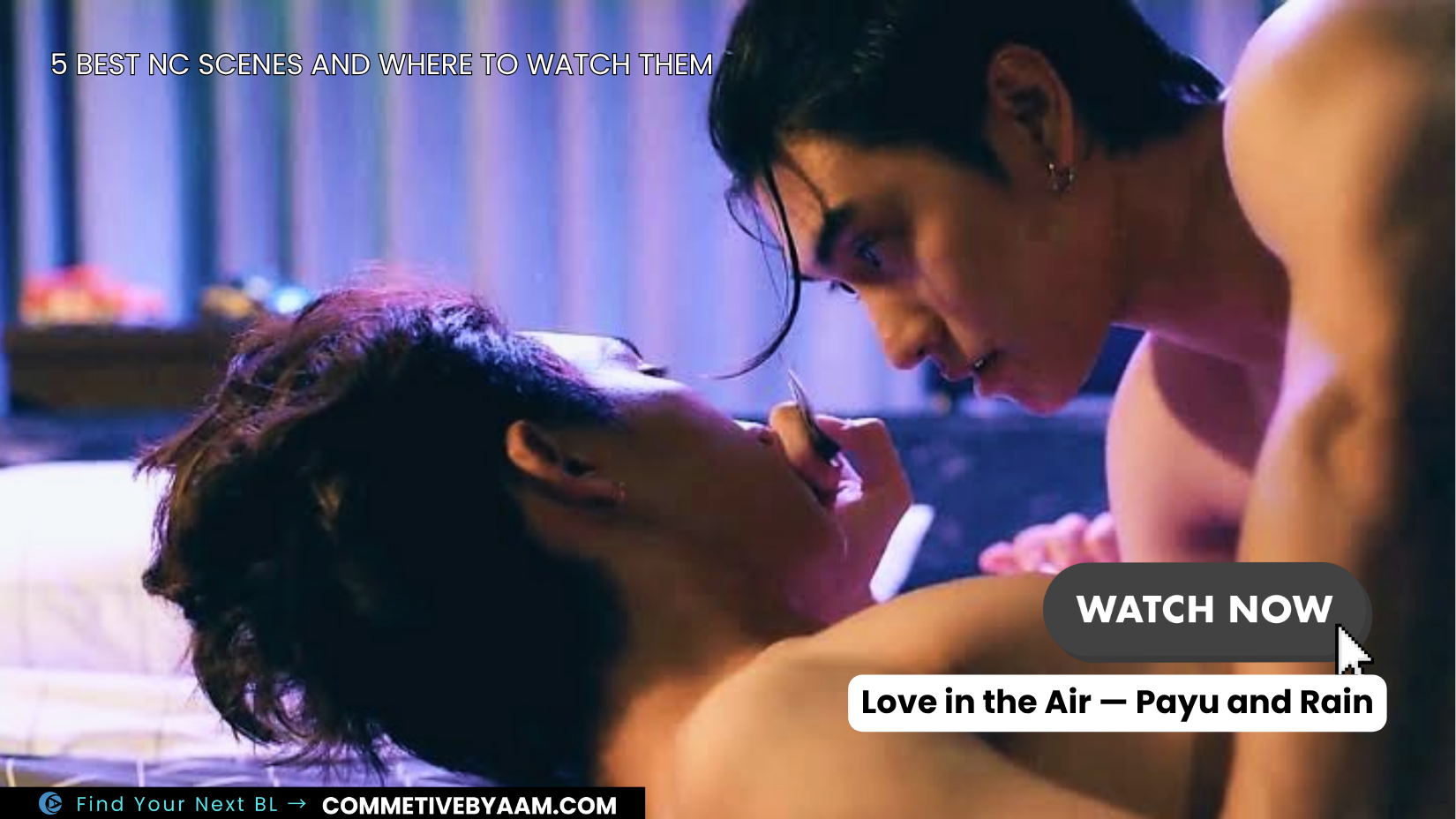 Love in the Air Thai BL series featuring Payu and Rain