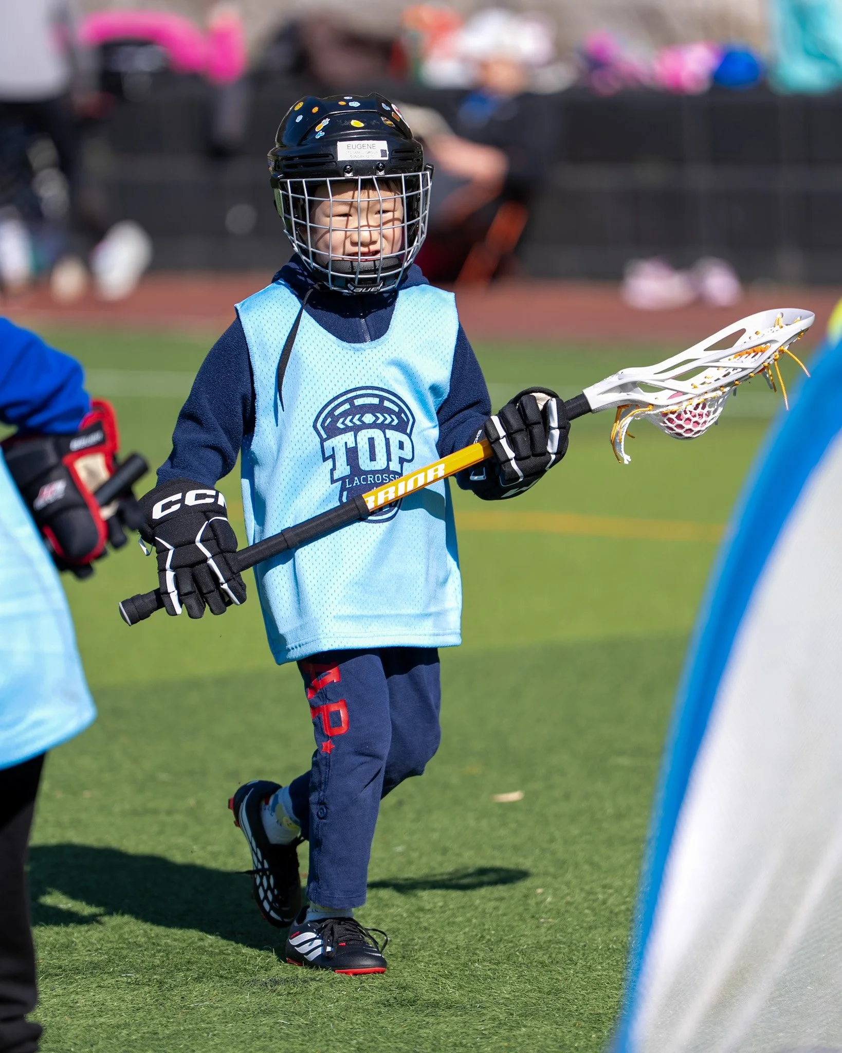 Kids at summer lacrosse camp