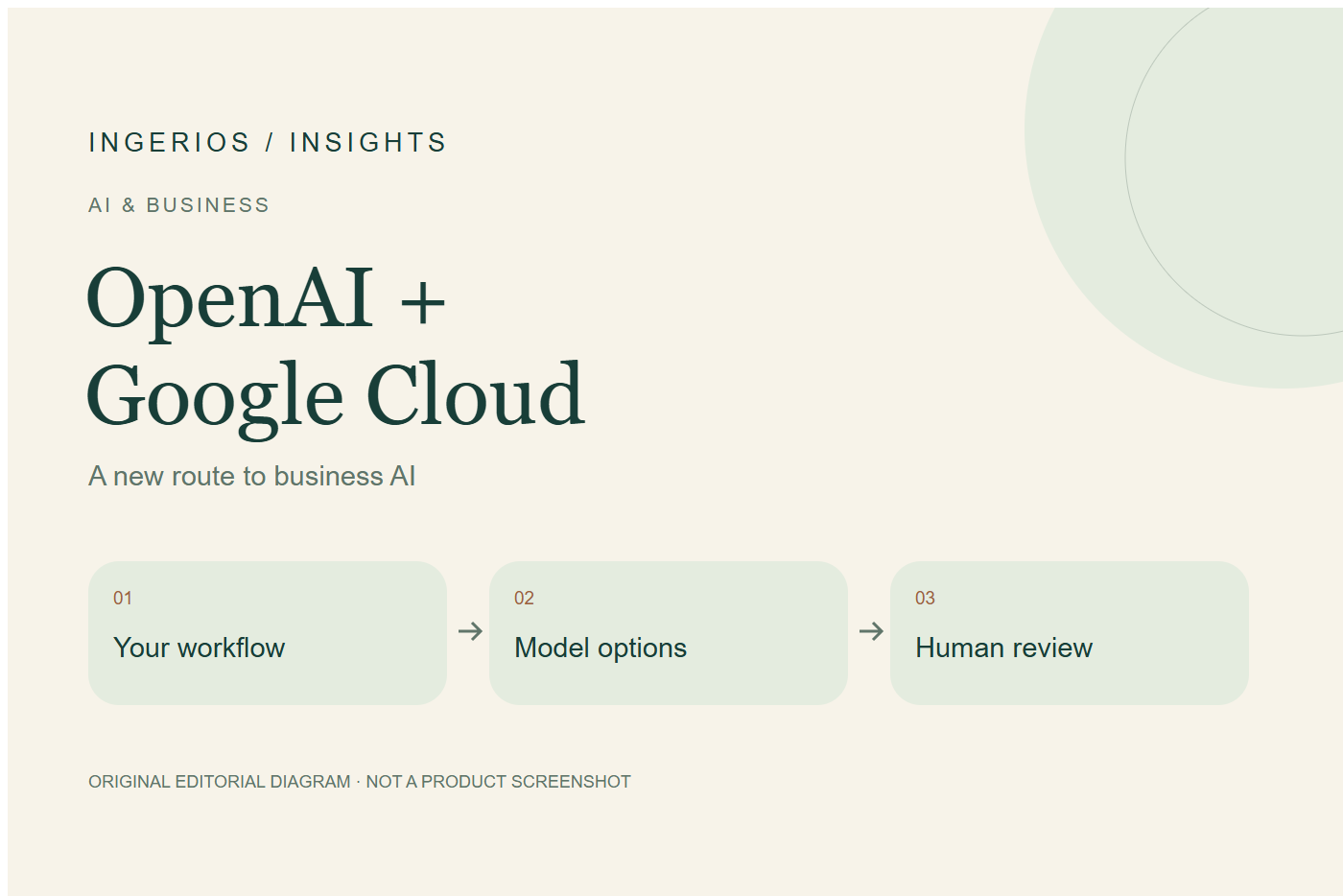 OpenAI + — Google Cloud; Your workflow → Model options → Human review
