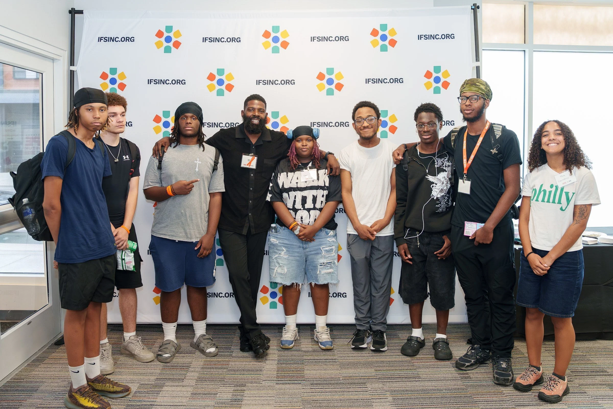 Youth participants at the end of the day