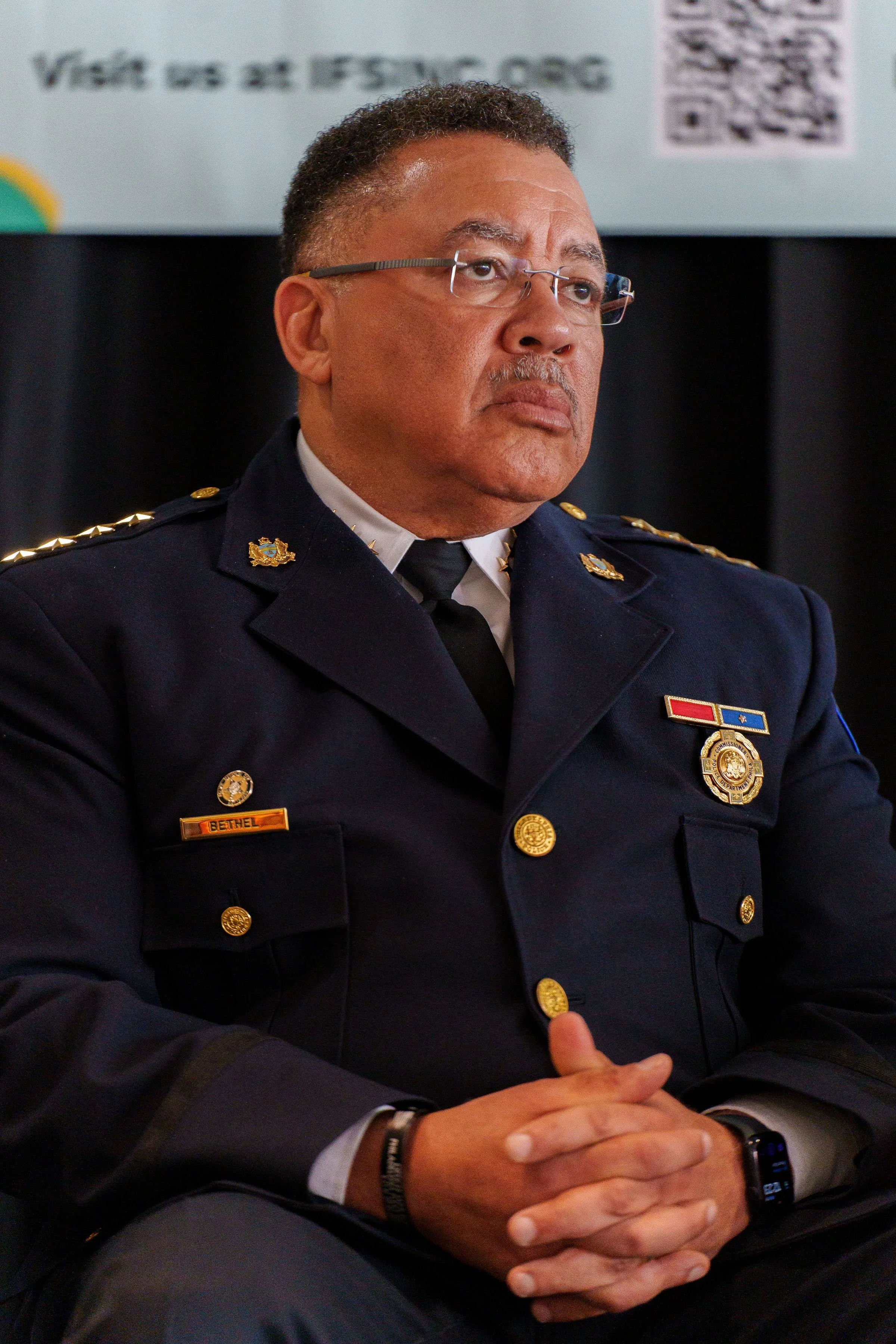 A Philadelphia Police commander at the symposium