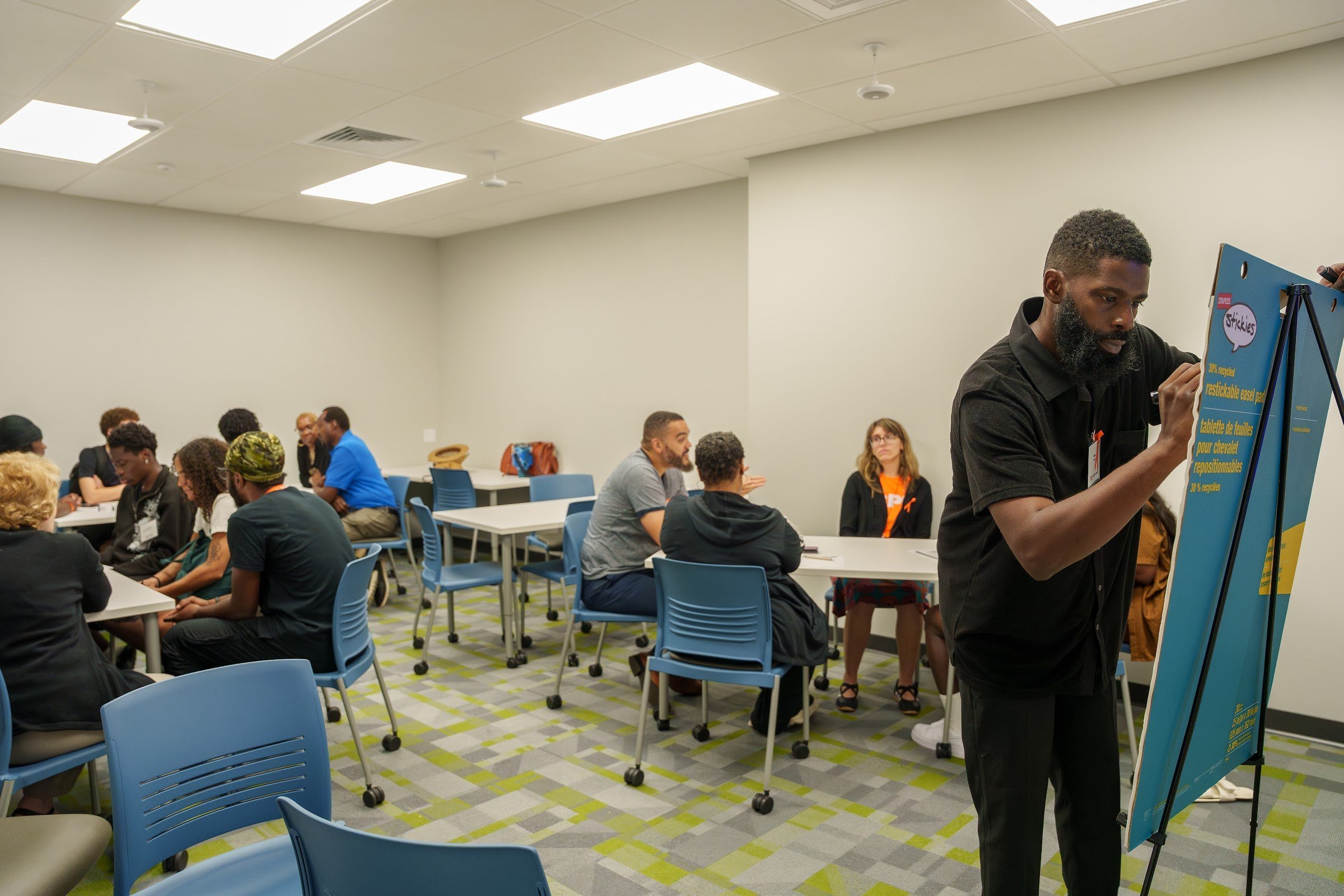 A breakout room during the afternoon programme