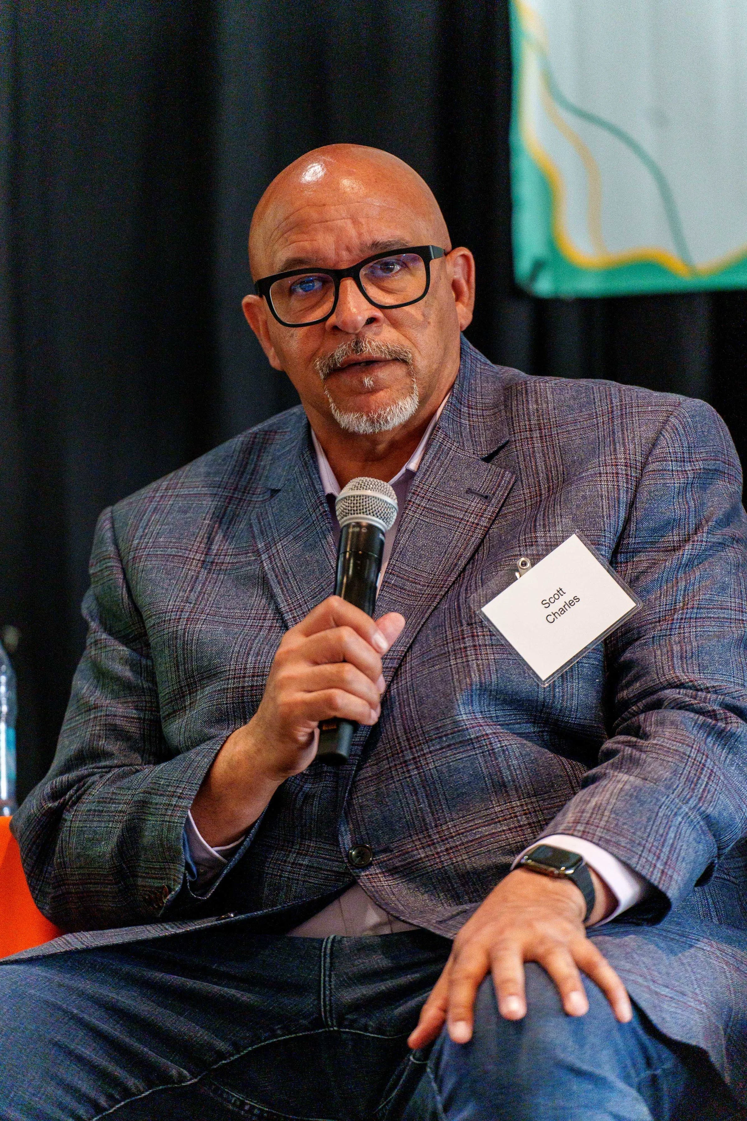 A panellist during the discussion