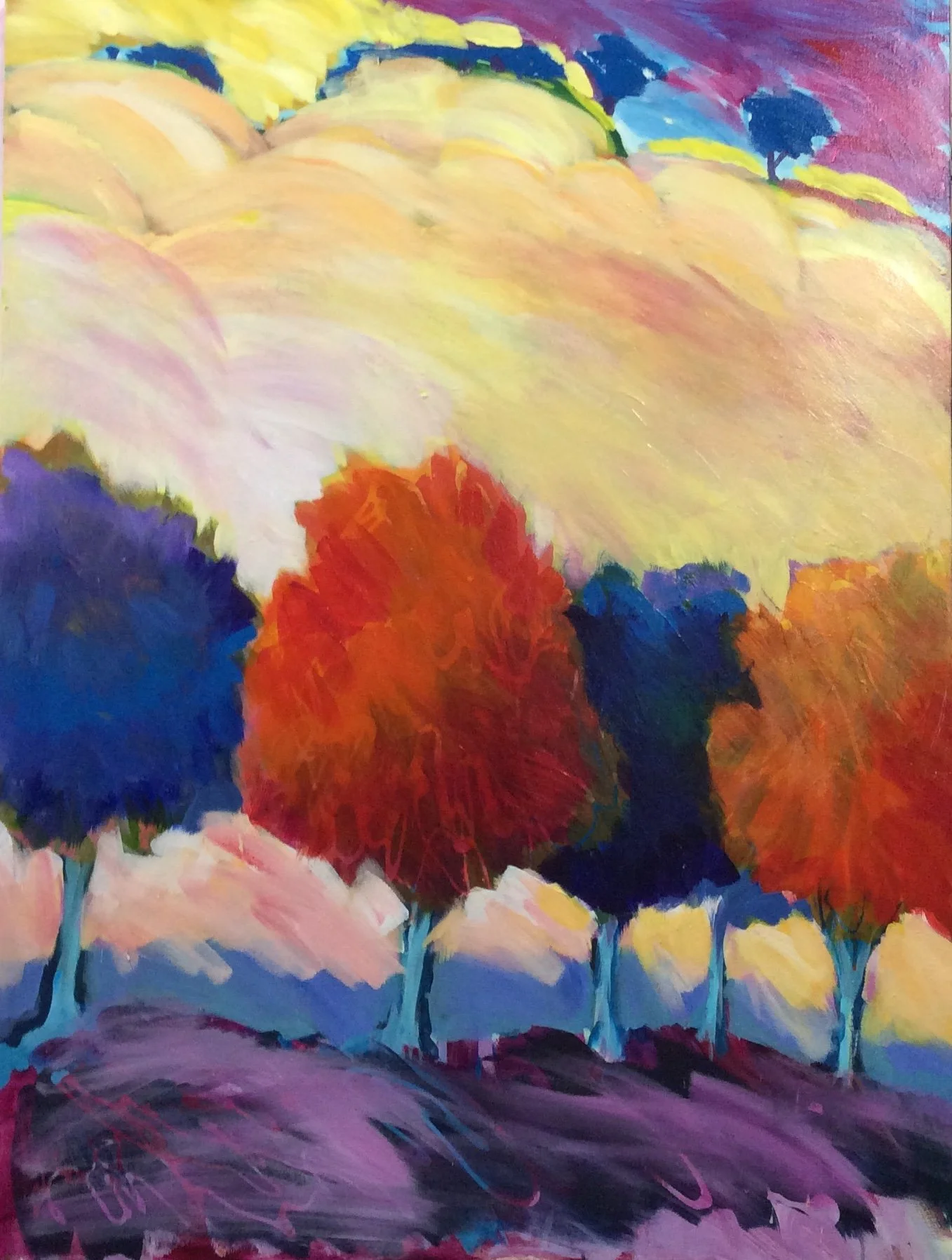 Colorful Tree Landscape by Dennis Asbury