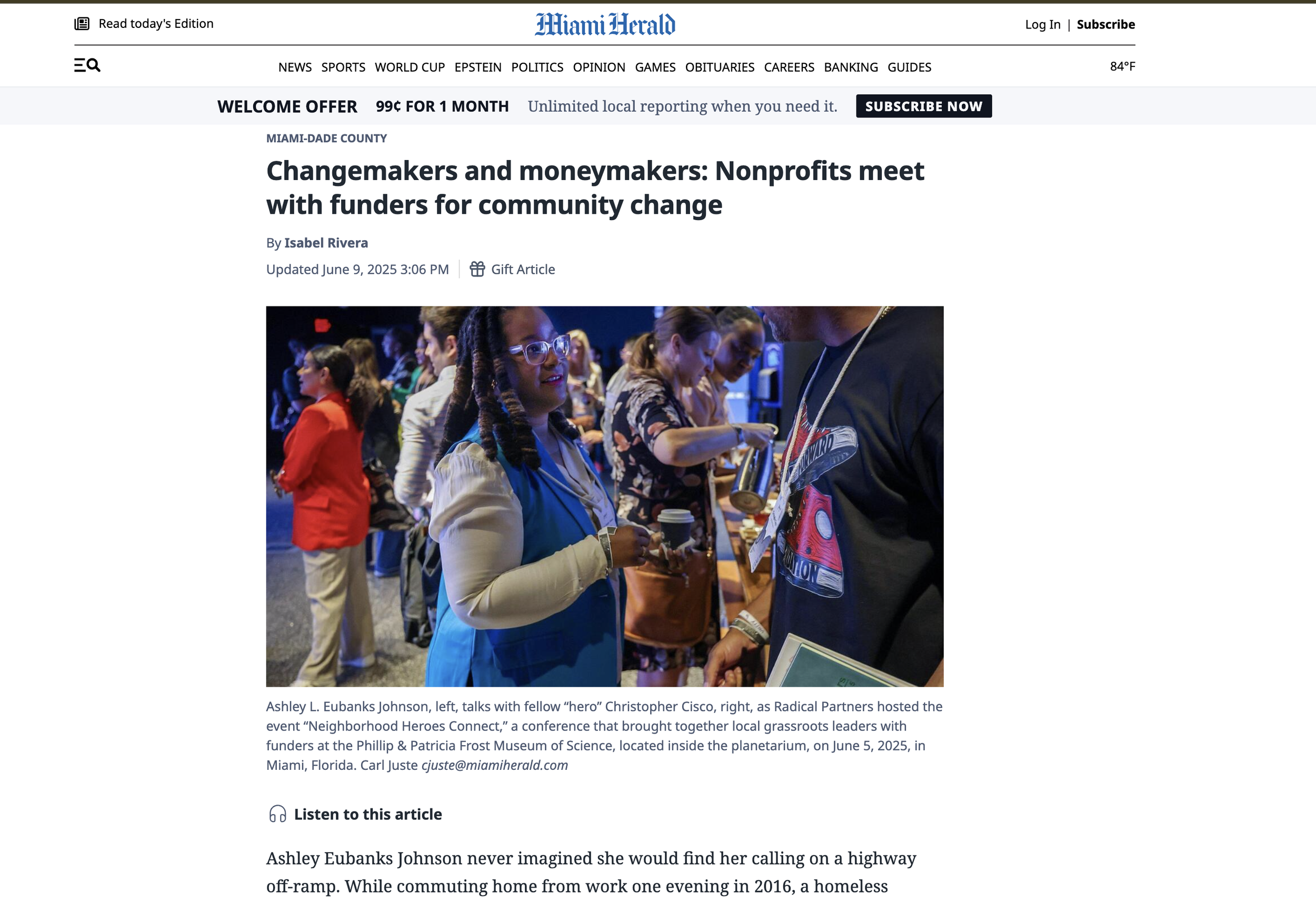 Miami Herald — Changemakers and Moneymakers