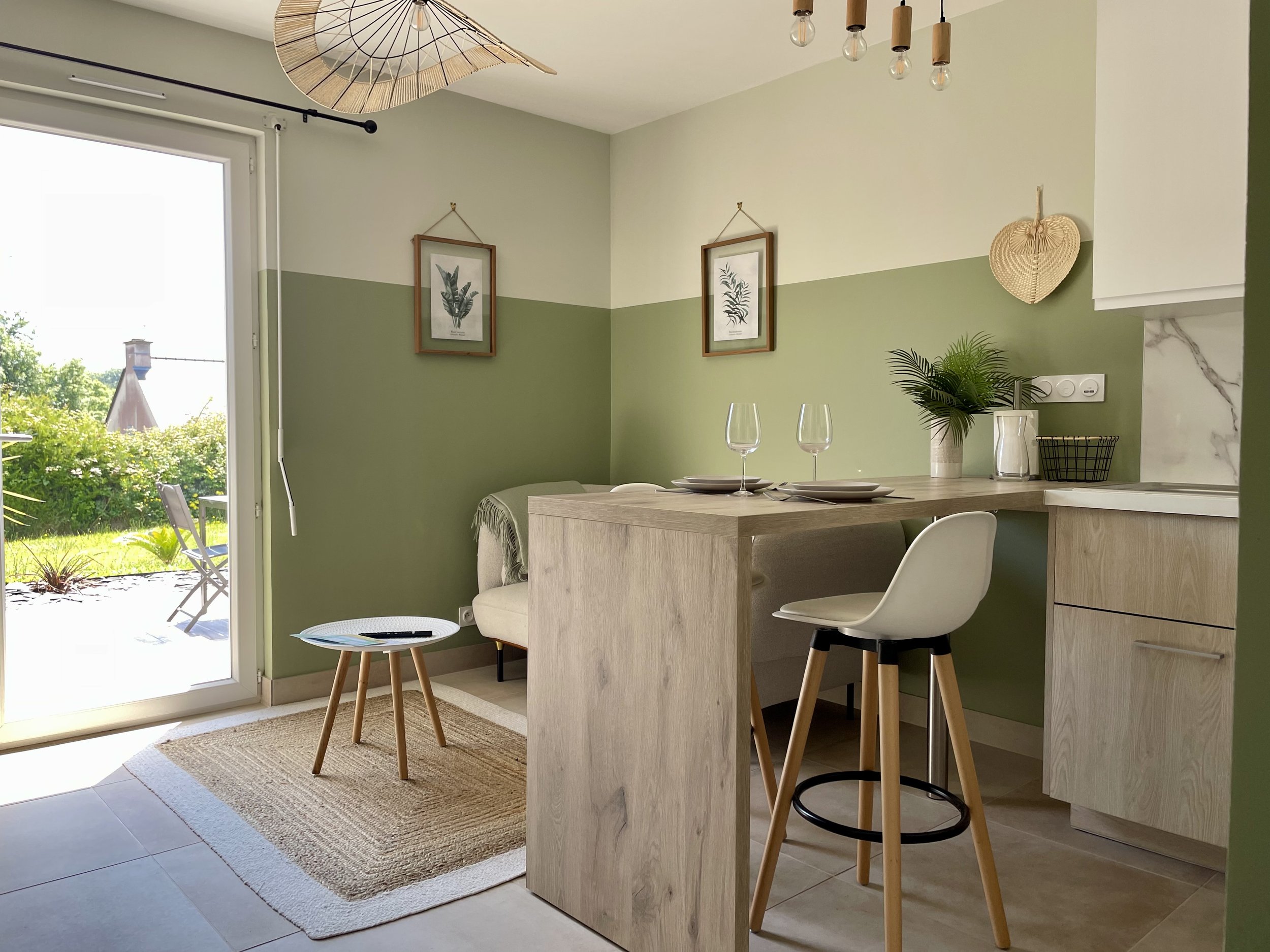 Appartement Verdant de plain-pied à Trégastel