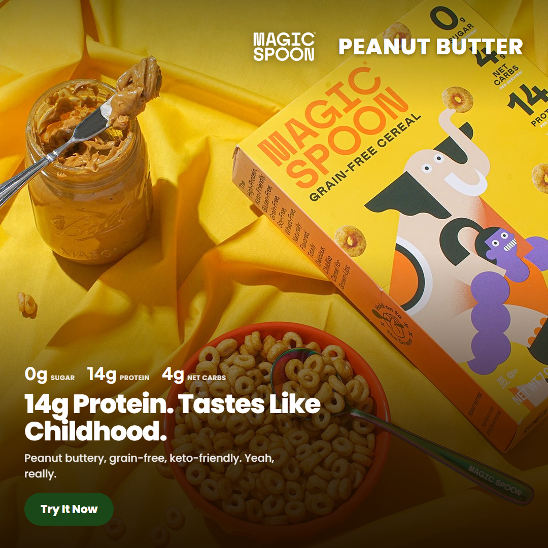 AI product image: cereal, Peanut Butter
