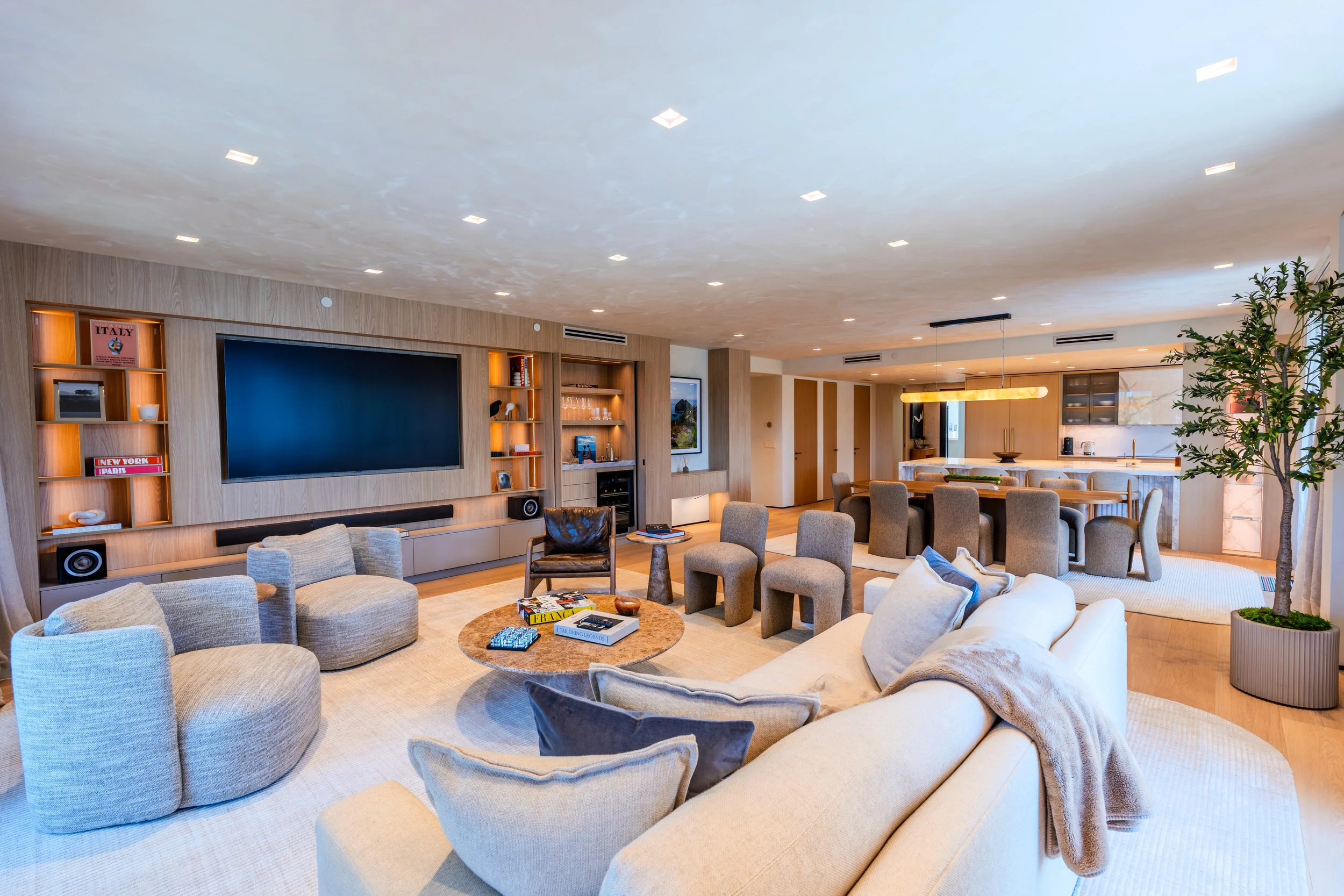 Luxury South Florida real estate living room photographed by SAIRS Axis for premium listing media and property marketing