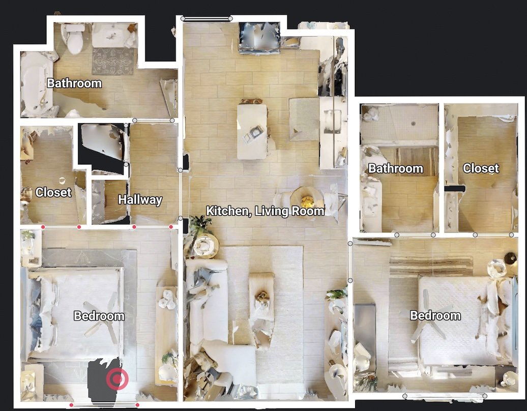 Modern South Florida Residence color floor plan