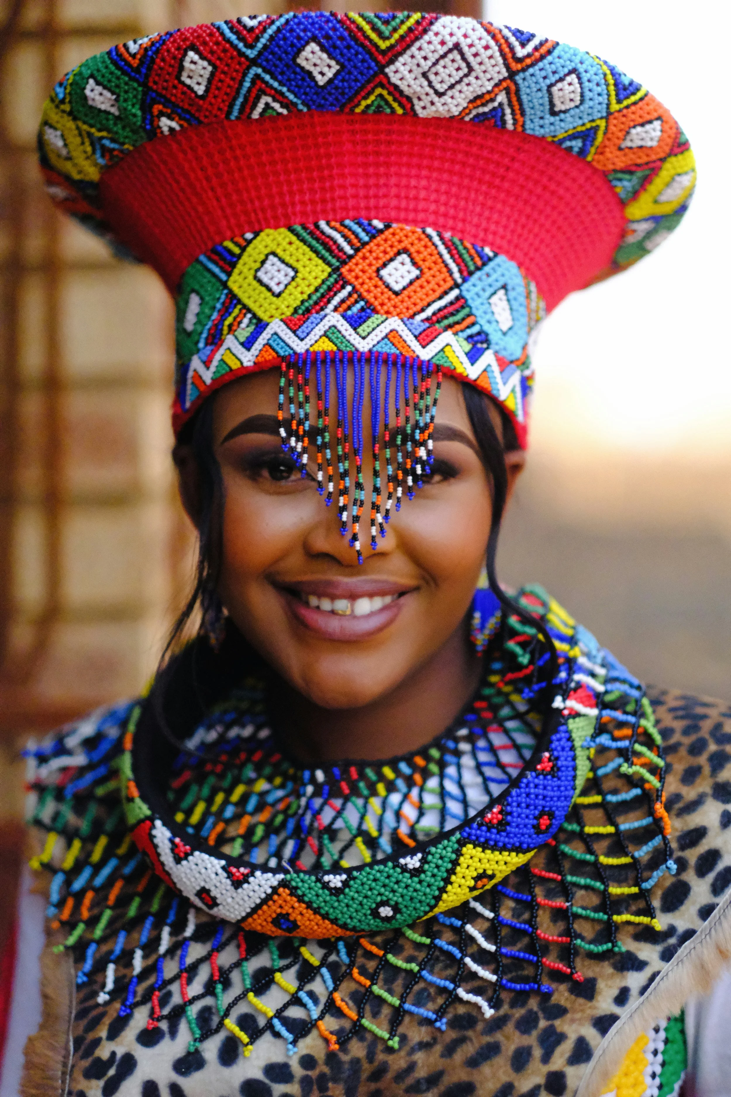 South Africa culture — Bo-Kaap Cape Malay colour or Zulu beadwork