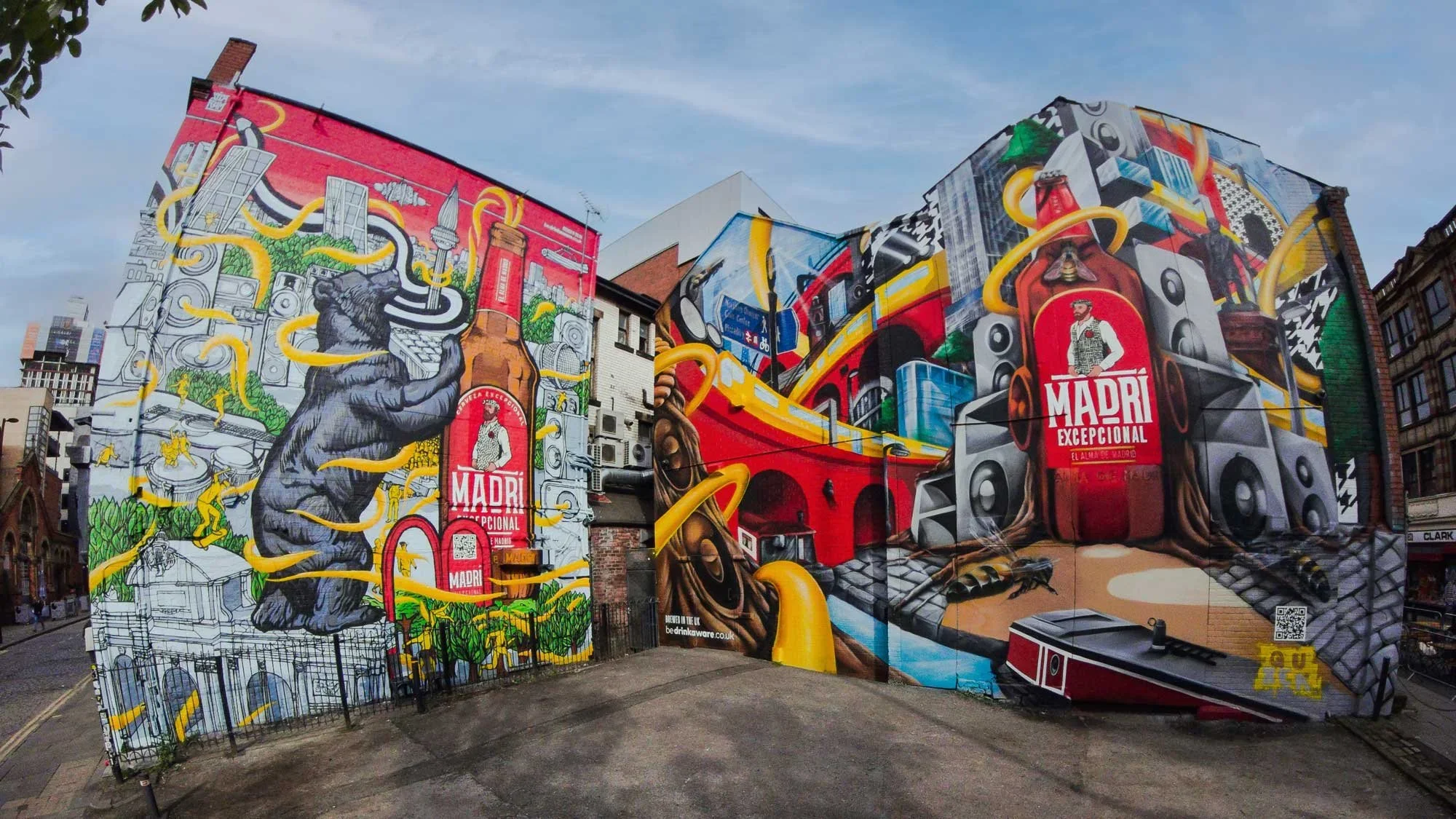 Manchester — the Northern Quarter street art or the Beetham Tower skyline