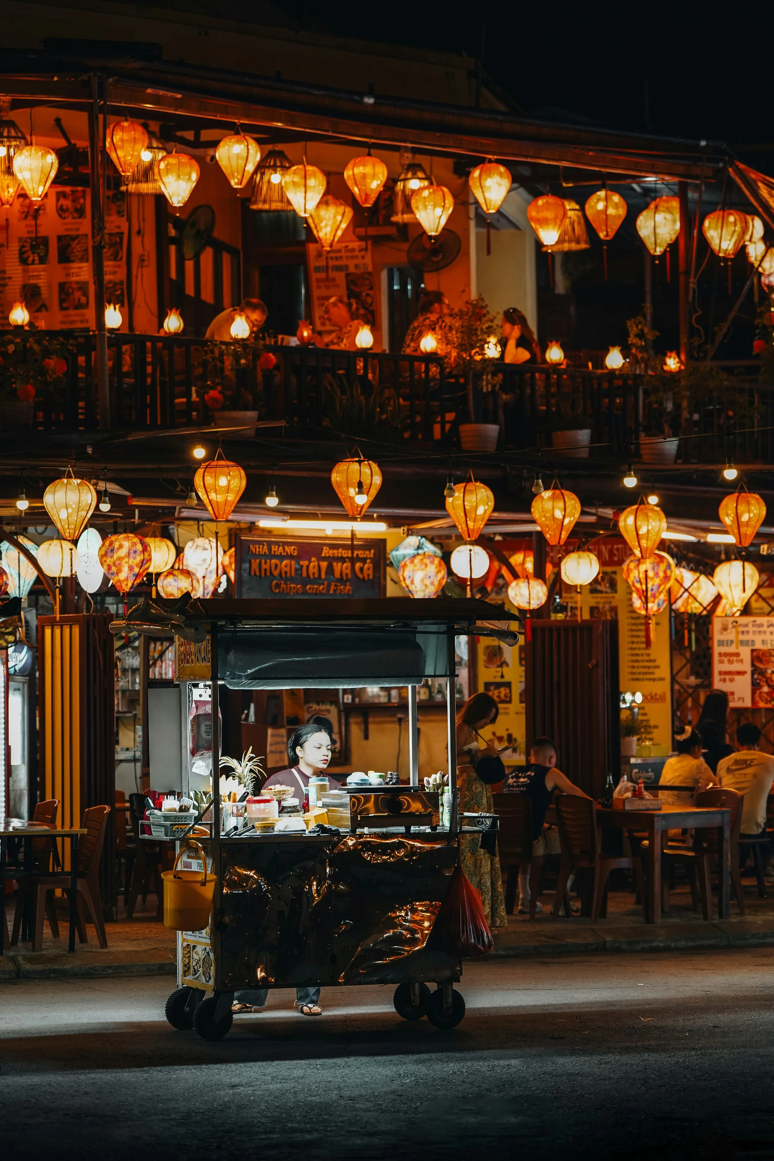 Vietnam — rice terraces or street food cart