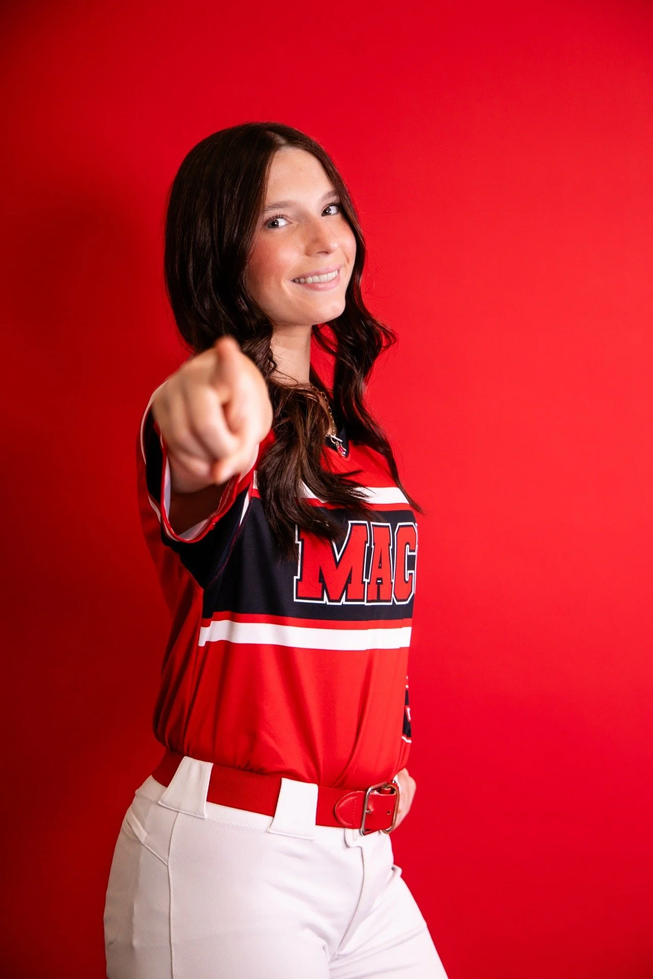 Kate Seaton in her MACU softball uniform