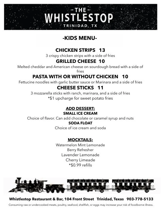 Kids Menu