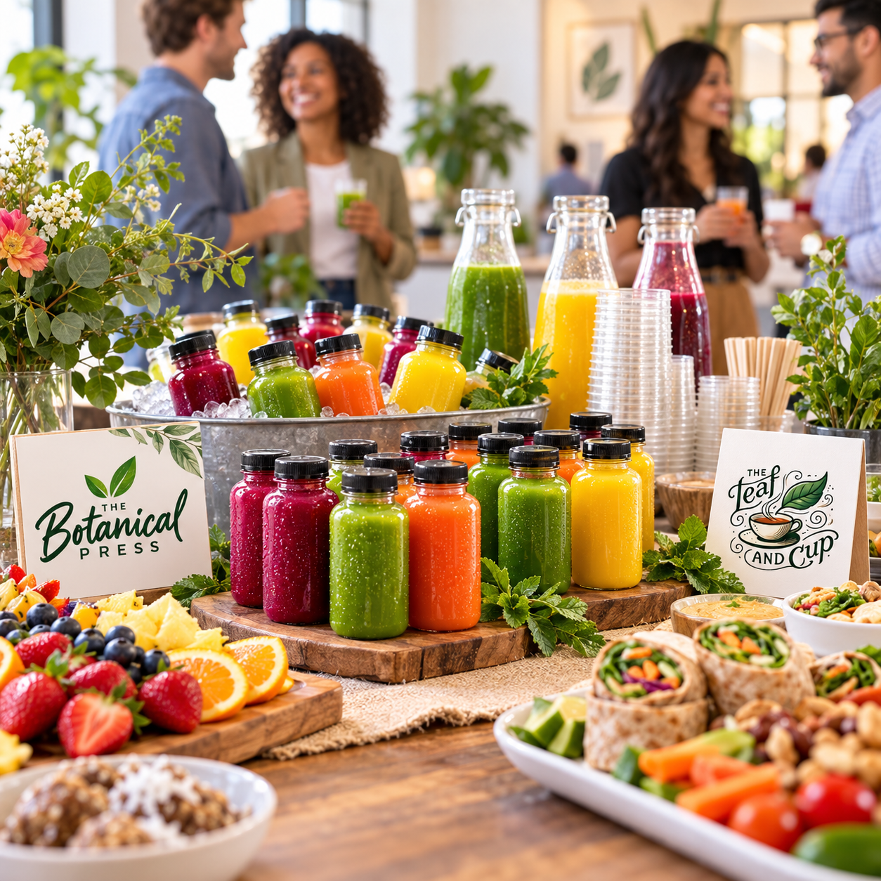 Botanical Press drinks for meetings, gatherings, office orders and group events