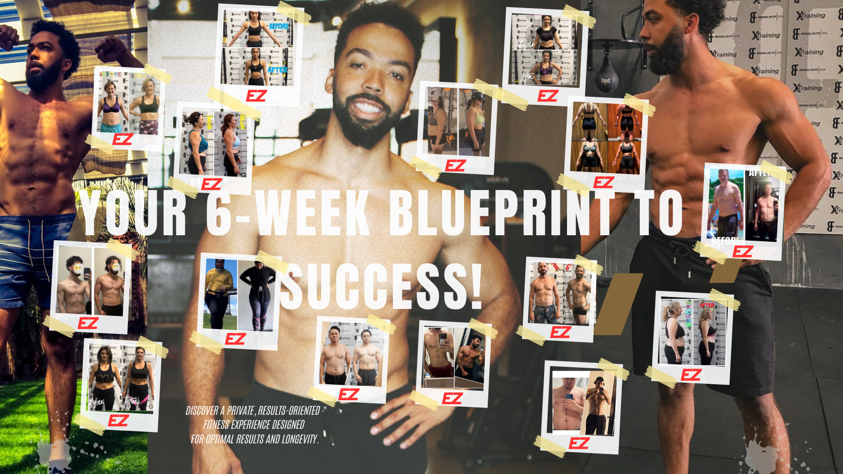 Client 6 week body transformation result with EZMUSCLE