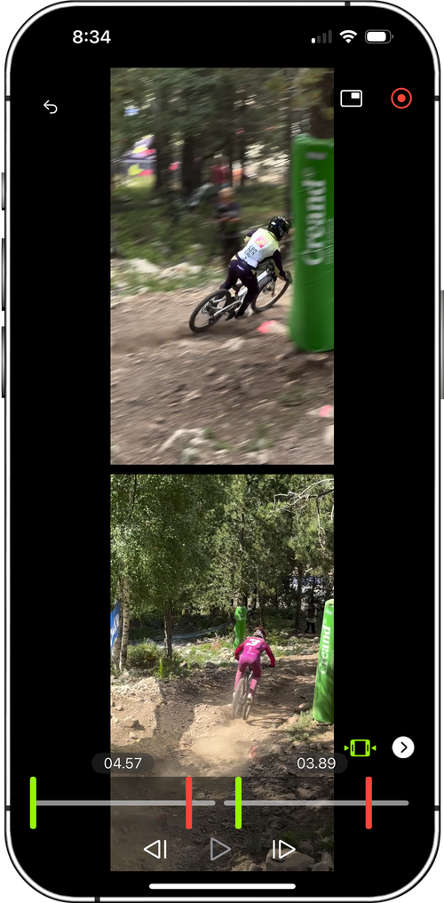 RaceTime rider comparison