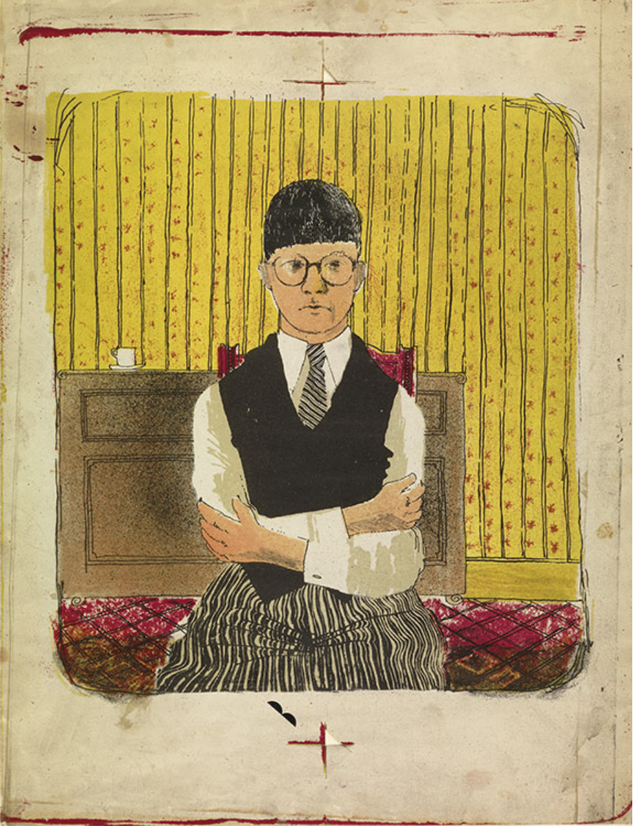 David Hockney, Self Portrait, 1954