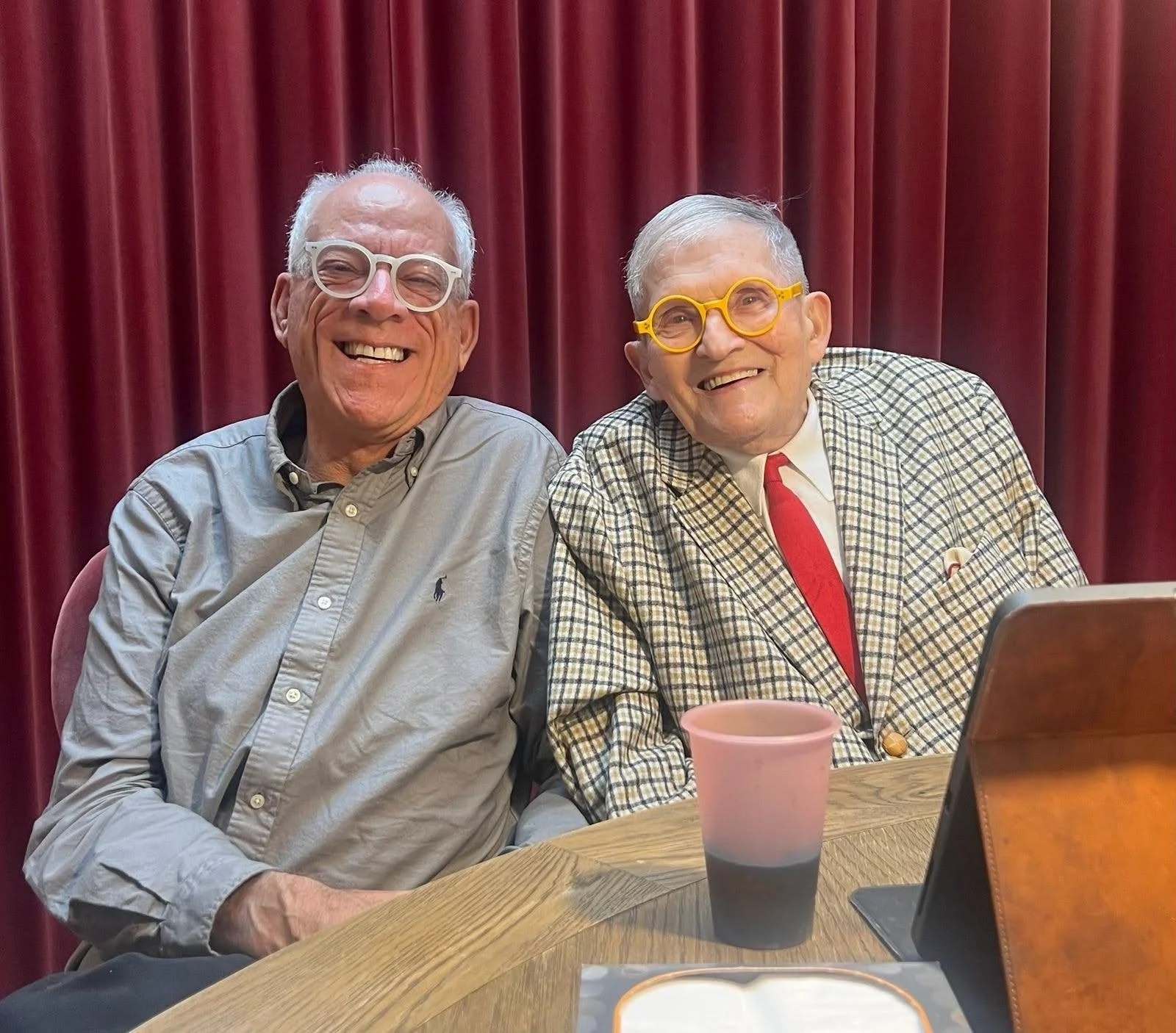 Doug Roberts with David Hockney, November 2025