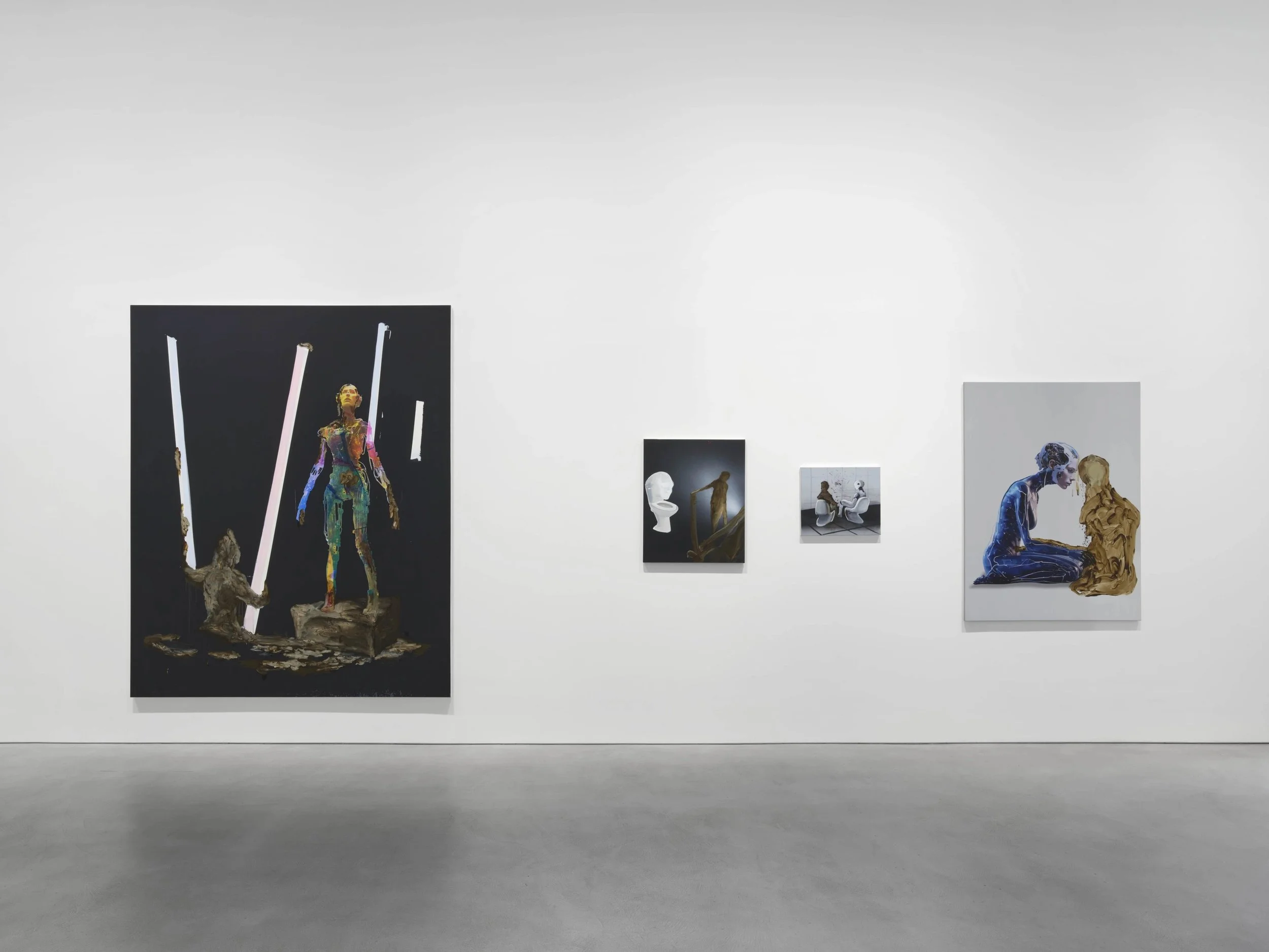 Tala Madani, Daughter B.W.A.S.M, 2026. installation view. Courtesy the artist and Pilar Corrias, London.