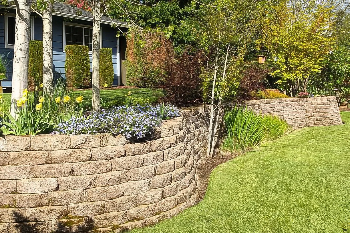Retaining wall installation — Madison WI