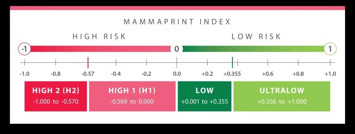 MammaPrint Index Chart
