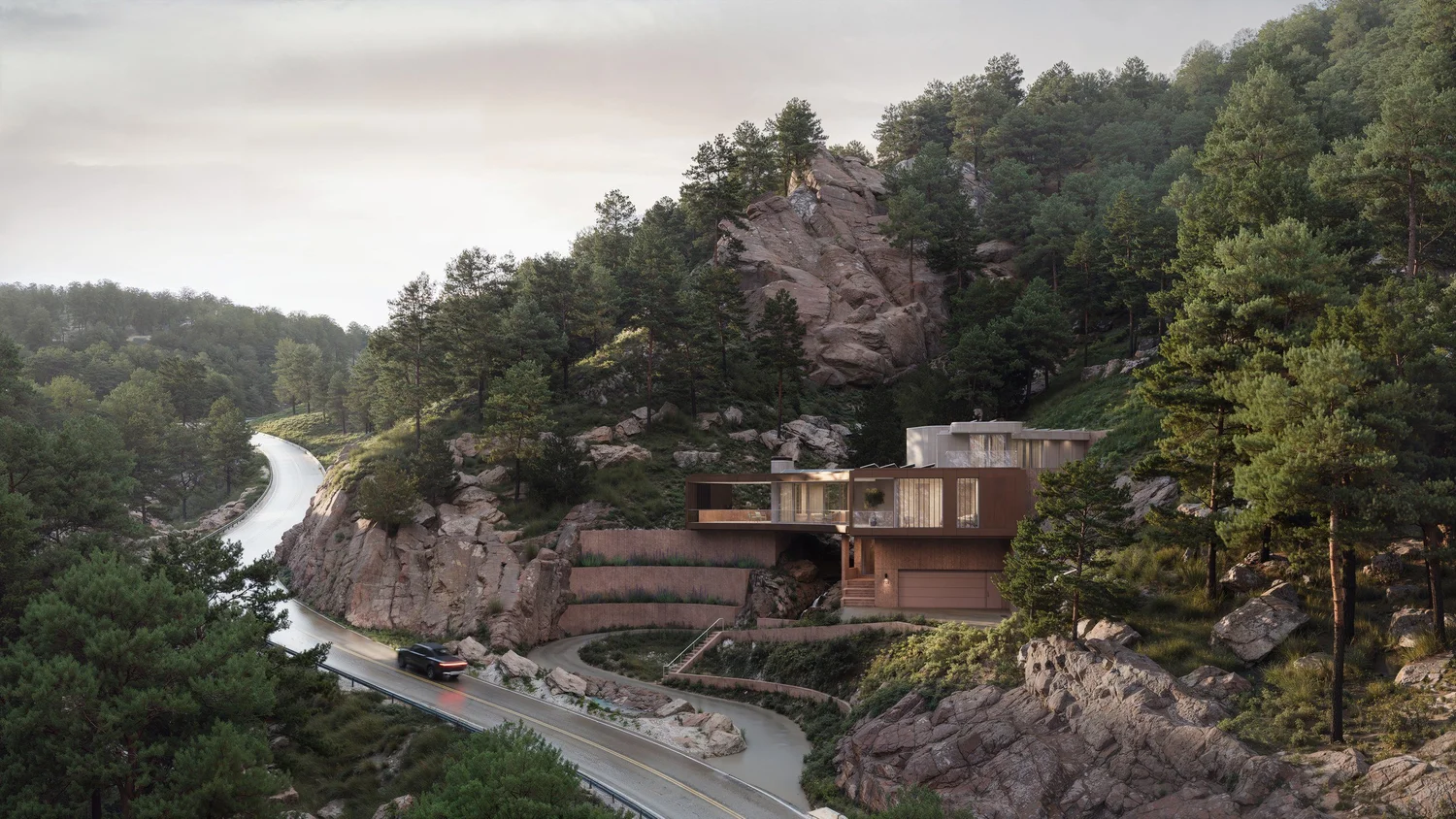 Linden Drive House — hero visualization