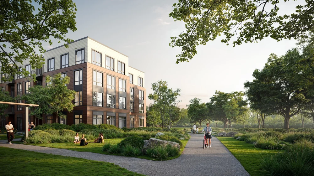 South Shore Plaza — architectural visualization by Bobak Studio