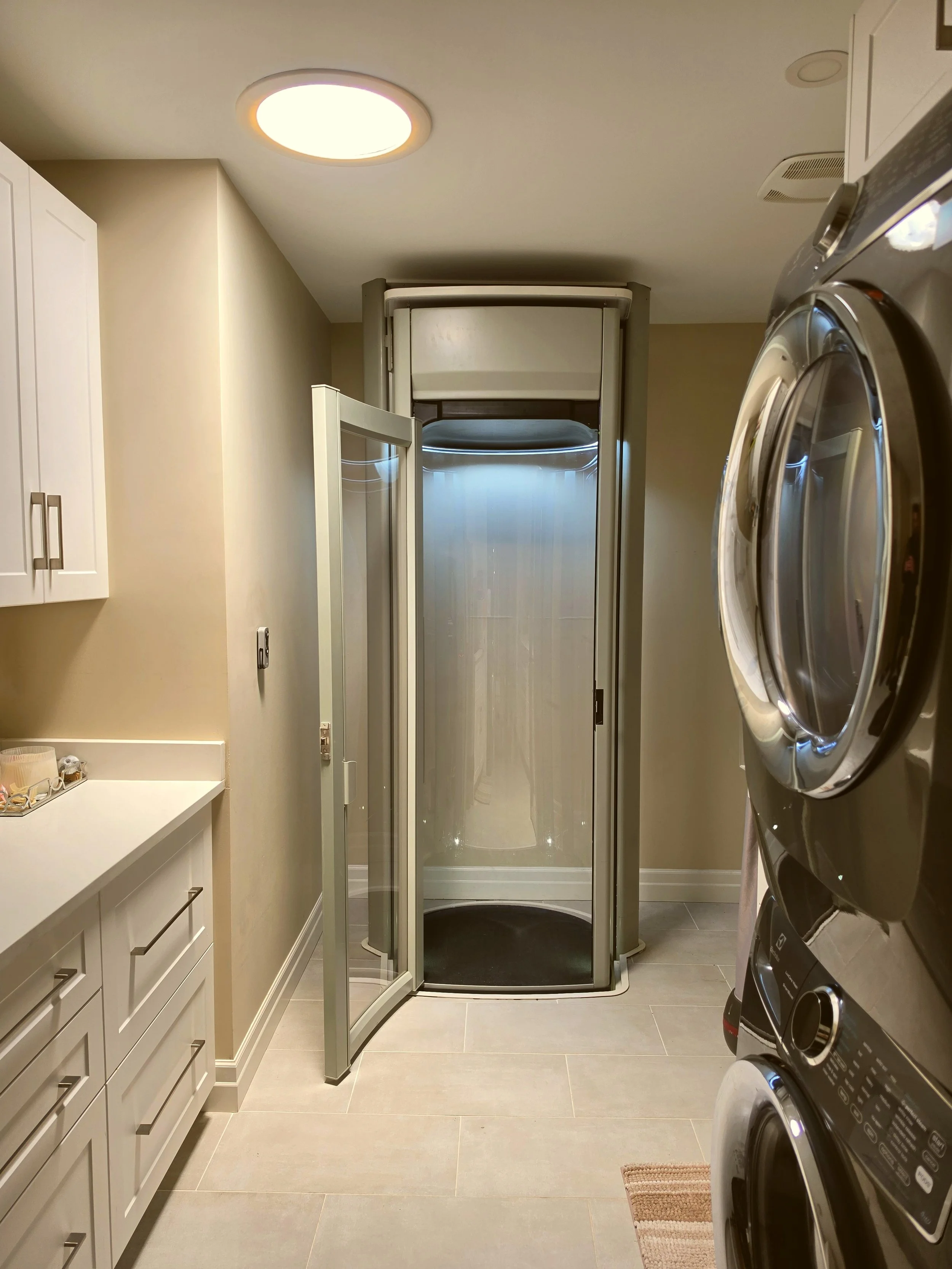 Residential lift open