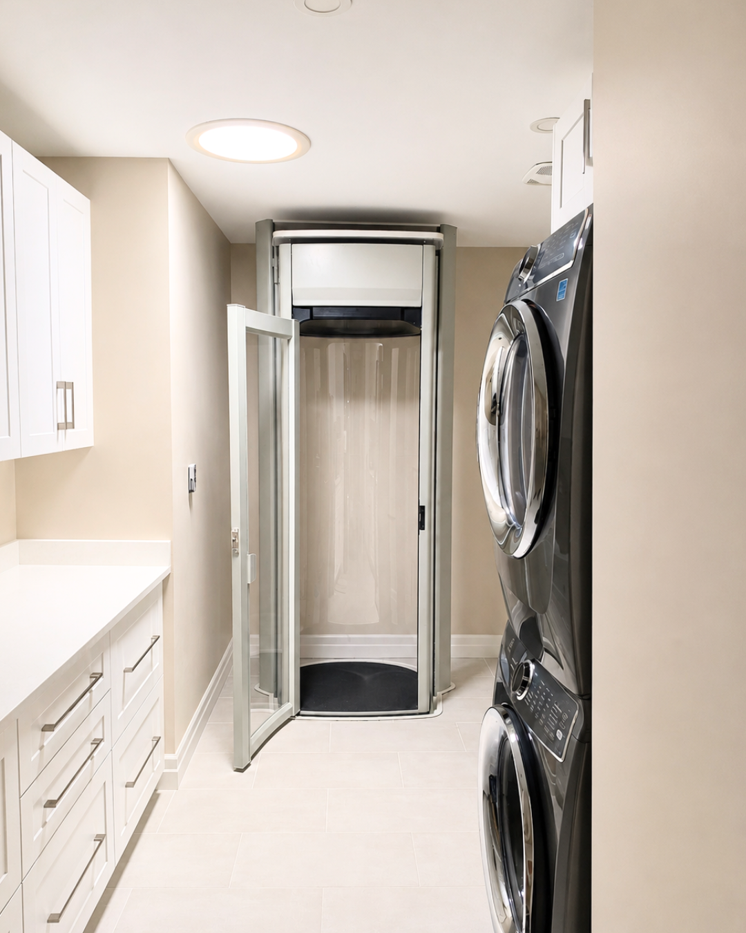 Residential lift open