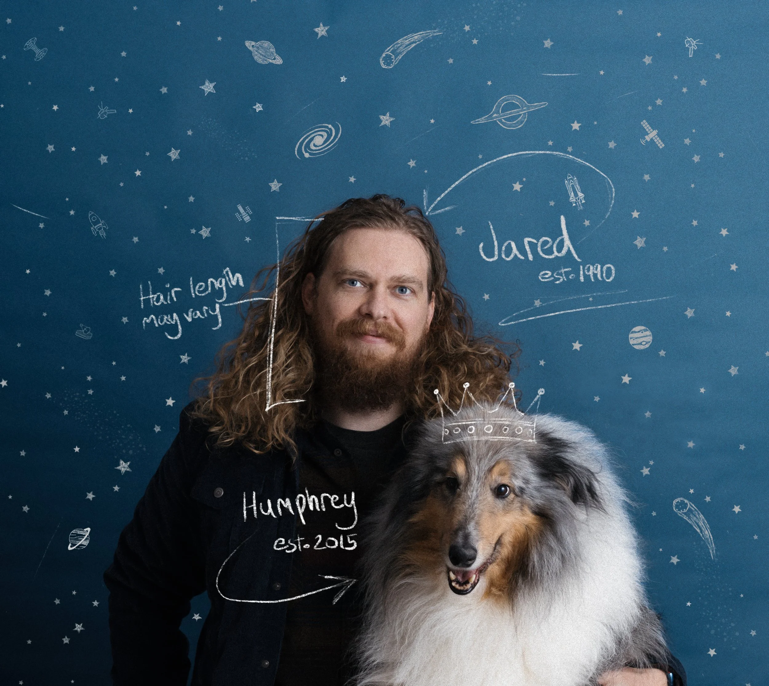 Jared with his dog Humphrey