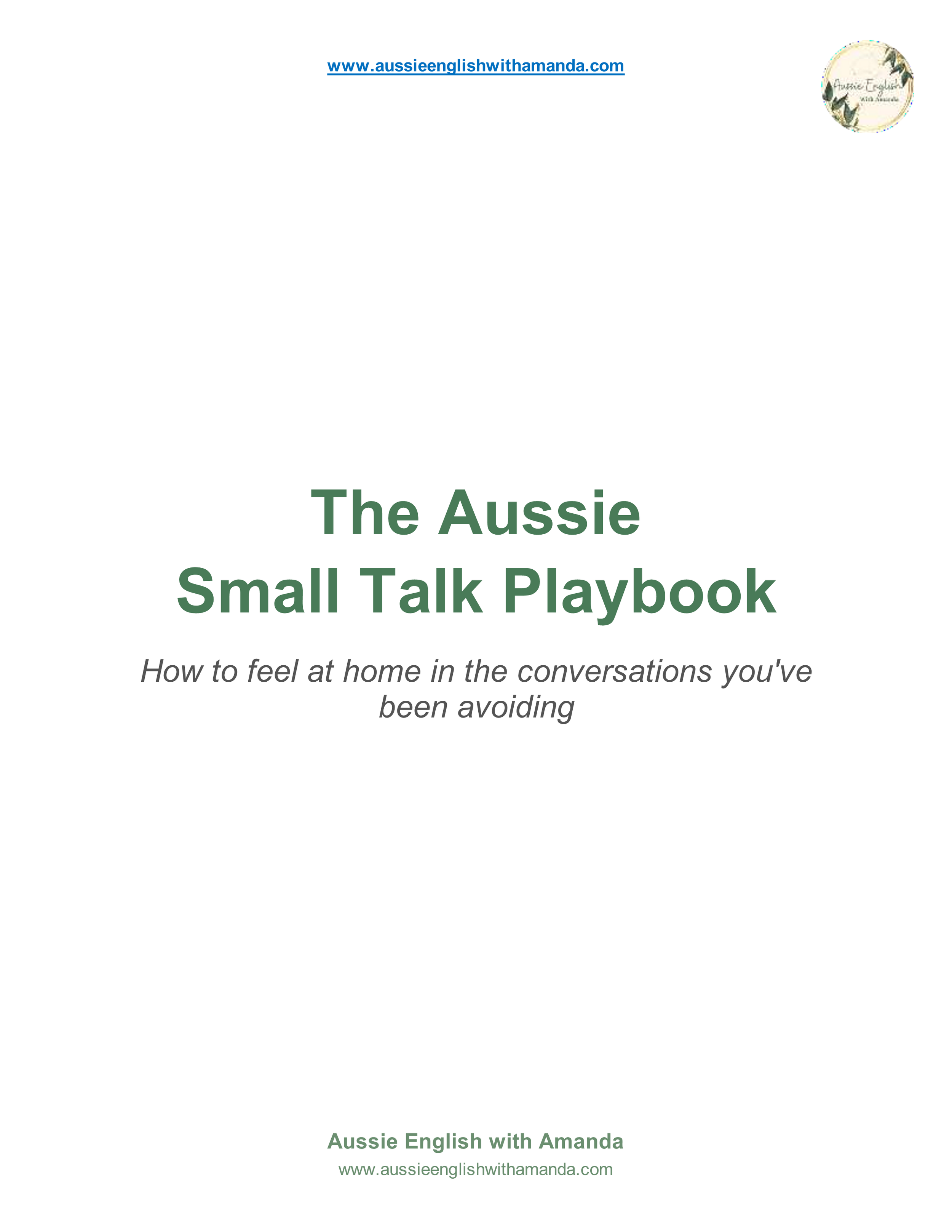 The Aussie Small Talk Playbook