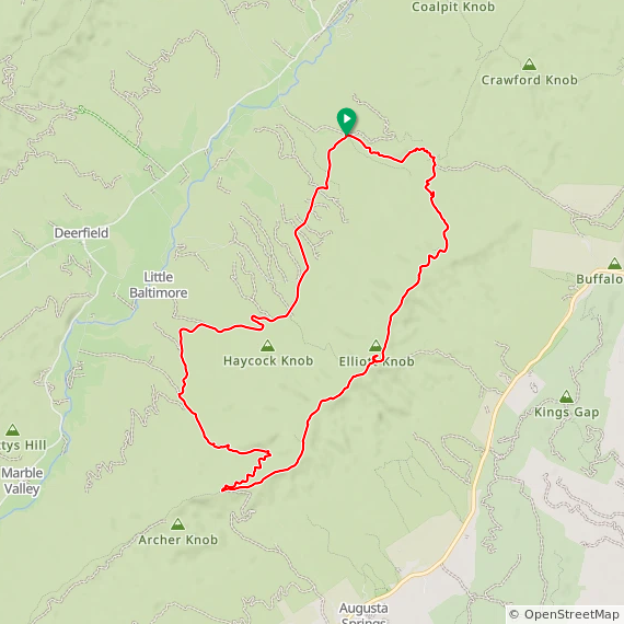 Elliots Knob - 21.7 miles