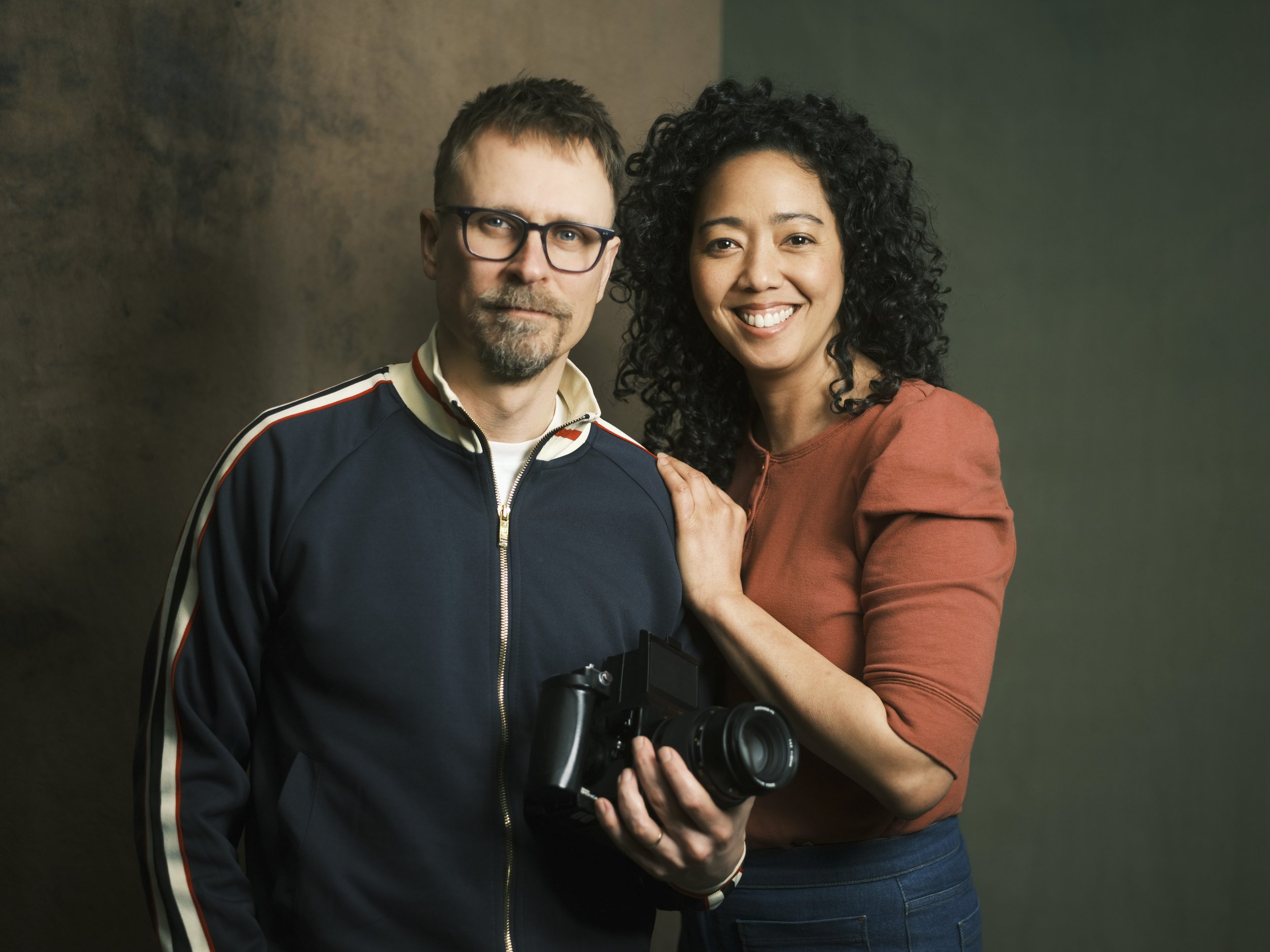David Pexton and Christine Renee Miller in the Brooklyn studio