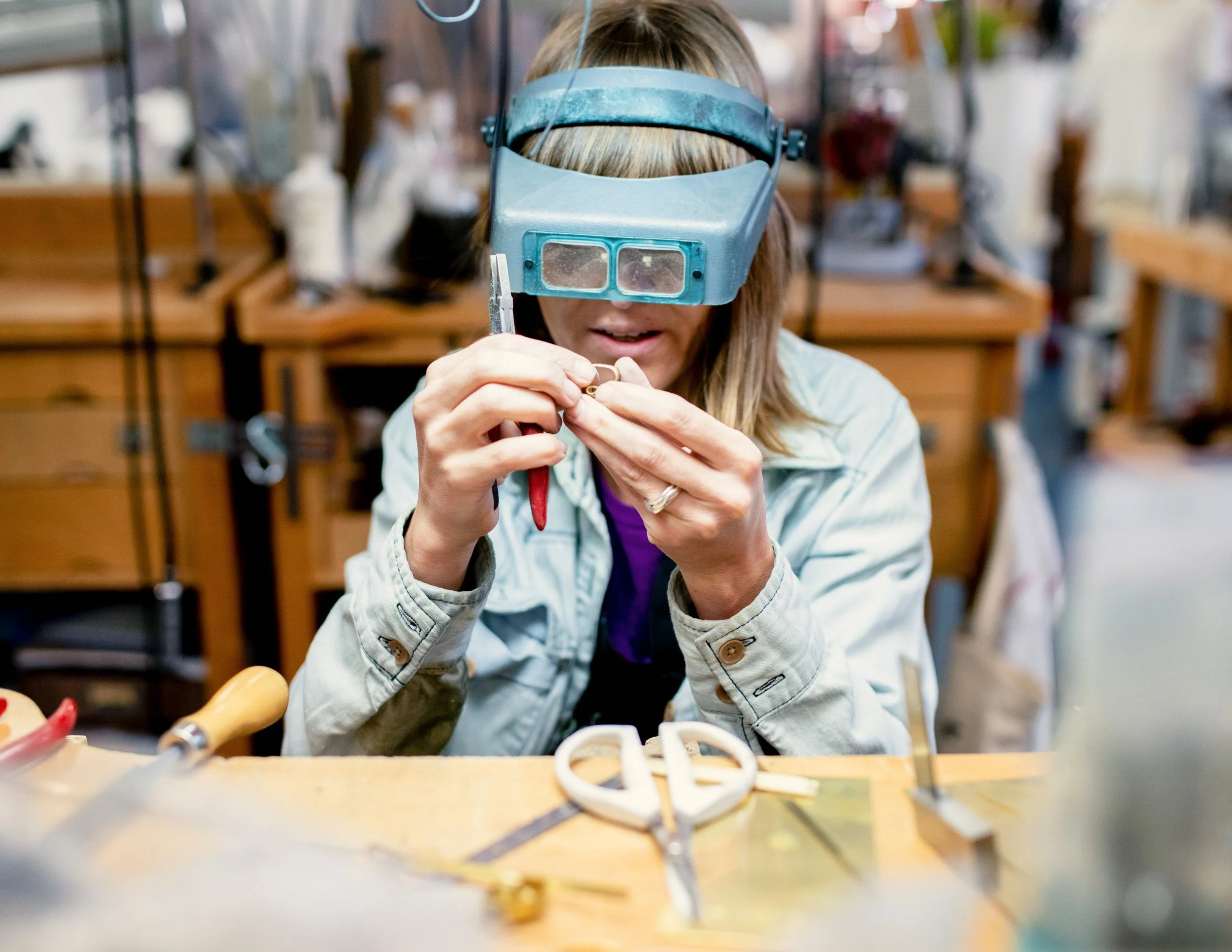 Branding photography NYC personal brand photoshoot woman working in studio Brooklyn David Pexton Photography