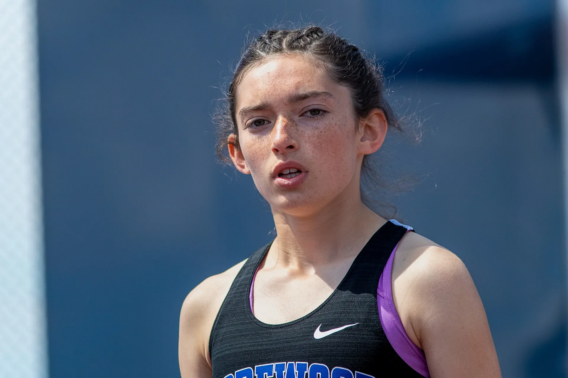 Olivia Decker, Shorewood High School, focus portrait at the WIAA State Championships