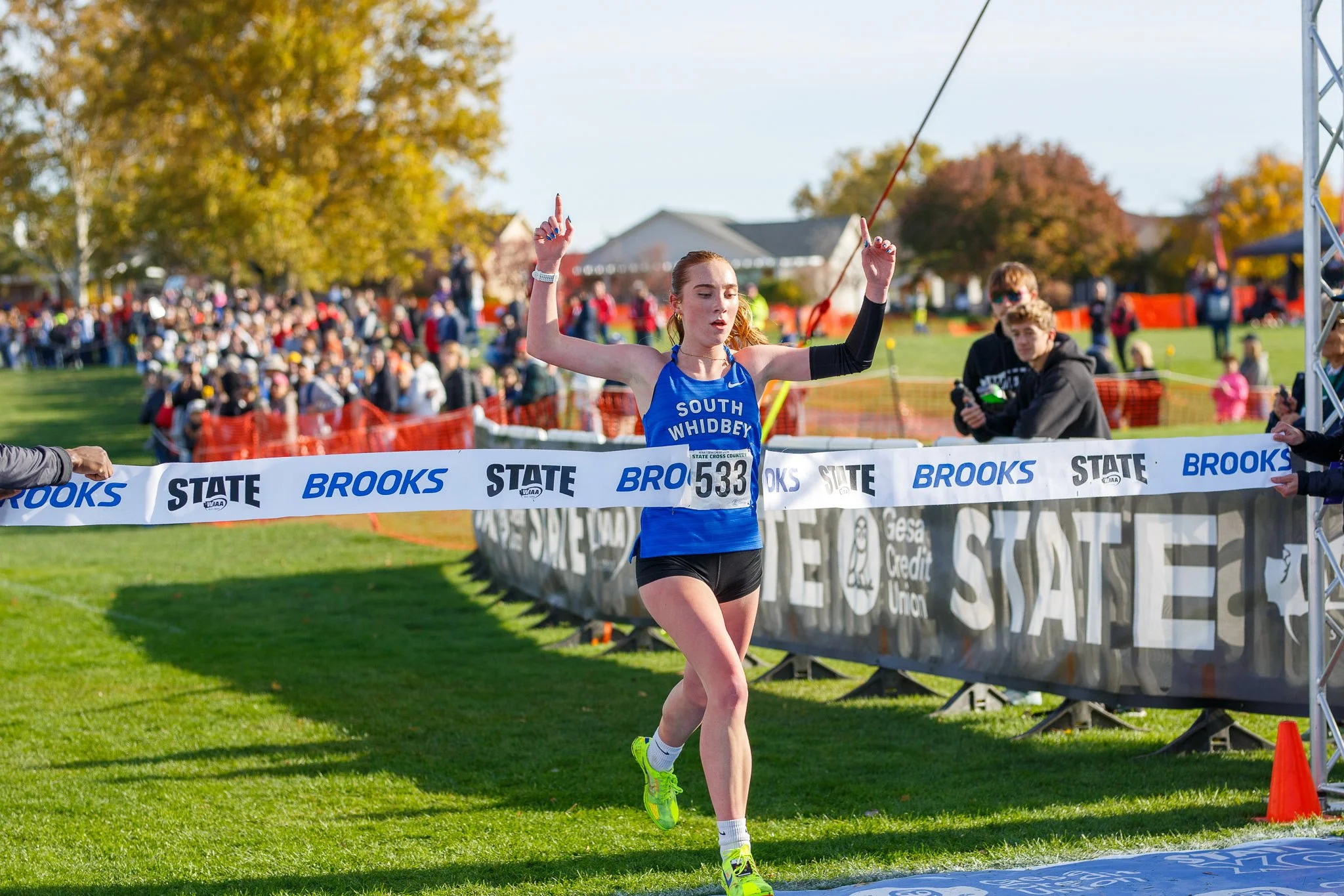 WIAA State Cross Country Championships Finish Line