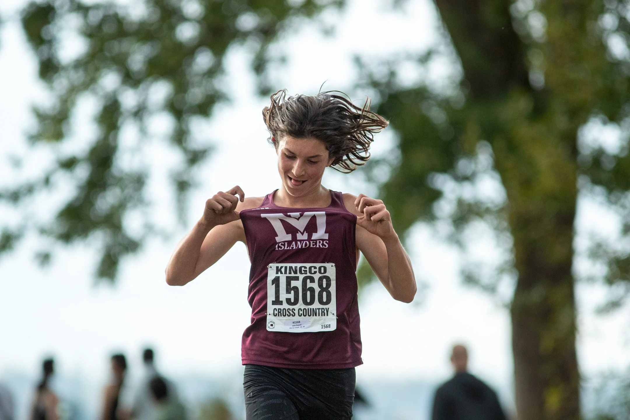 Jake Powell of Mercer Island racing at the 2026 KingCo Class Races