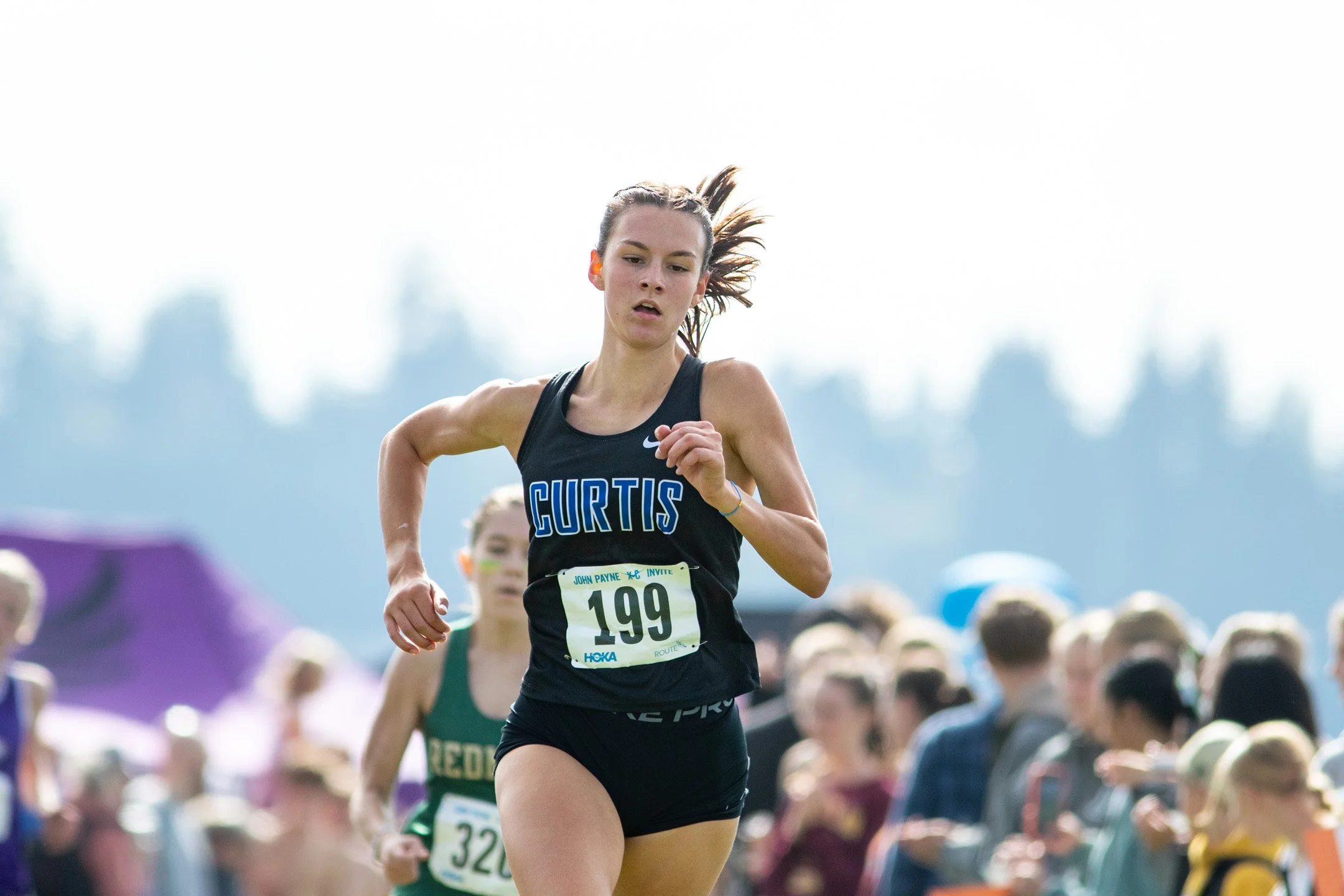 Charlotte White racing in the SPSL 4A 2026 cross country season