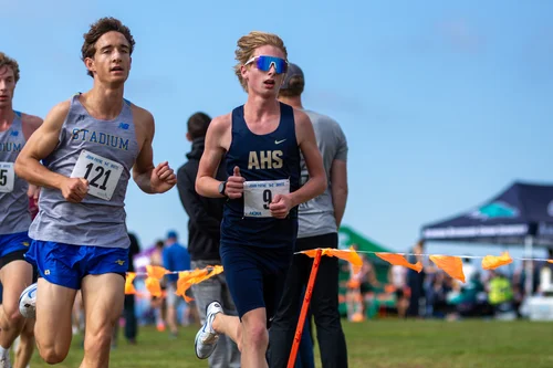 Michael Bulldis of Stadium cross country. Photo by Russell Moore.