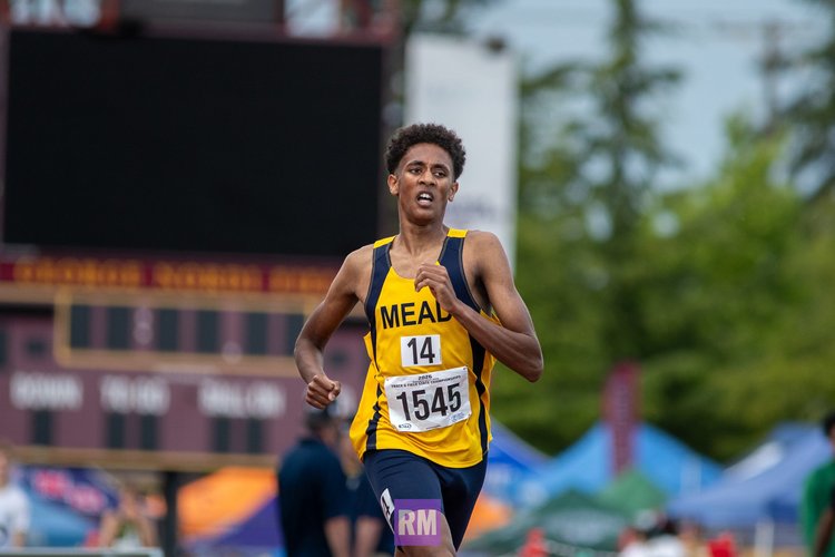 Stejer Franklin of Mead competing at the WIAA State Track and Field Championships (2026)