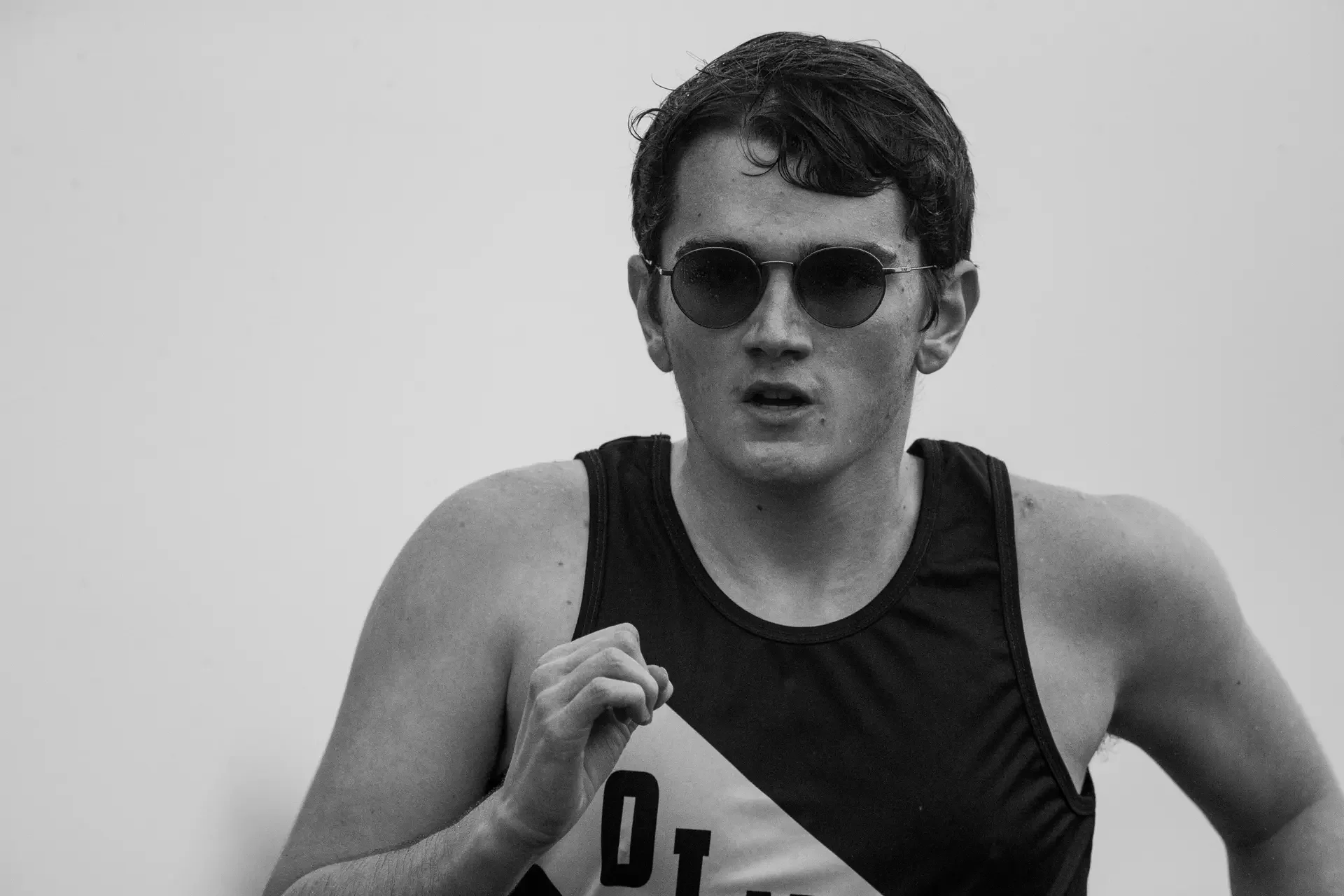 Gabe Hudson of Olympia High School competing at the Yelm track meet.