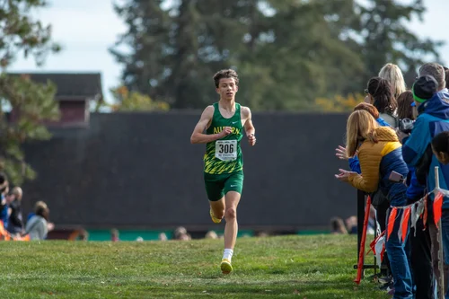 Jordan Conner of Auburn cross country. Photo by Russell Moore.