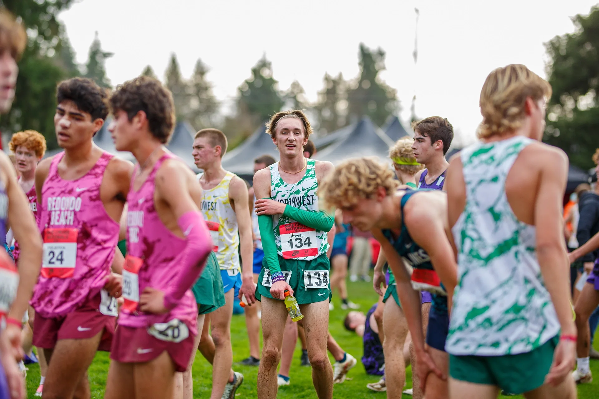 Anacortes runner Dylan Rowell focused inside the pack at Nike Cross Nationals.