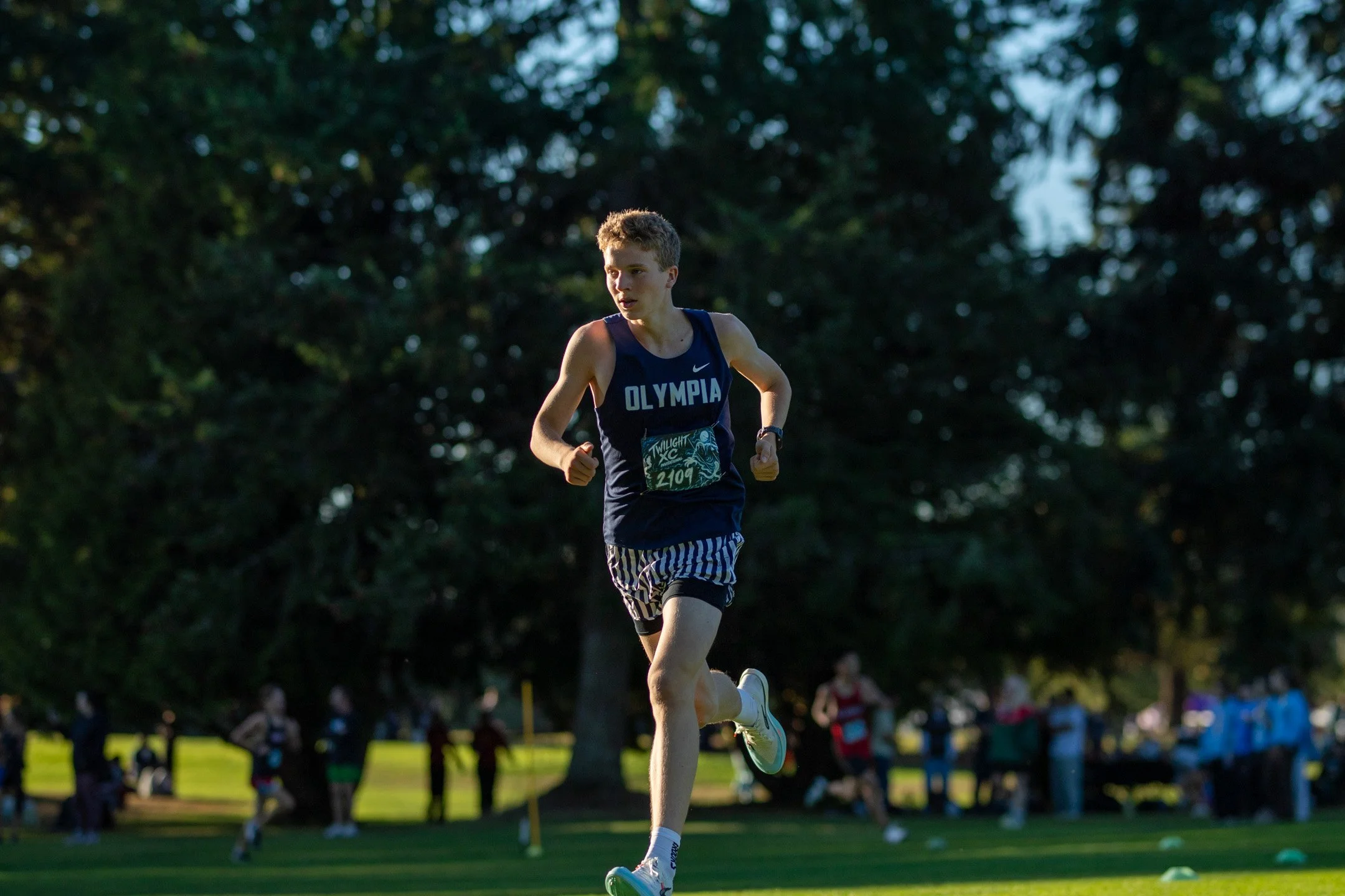 Quenton Lanese racing at the Nike Twilight XC 2026